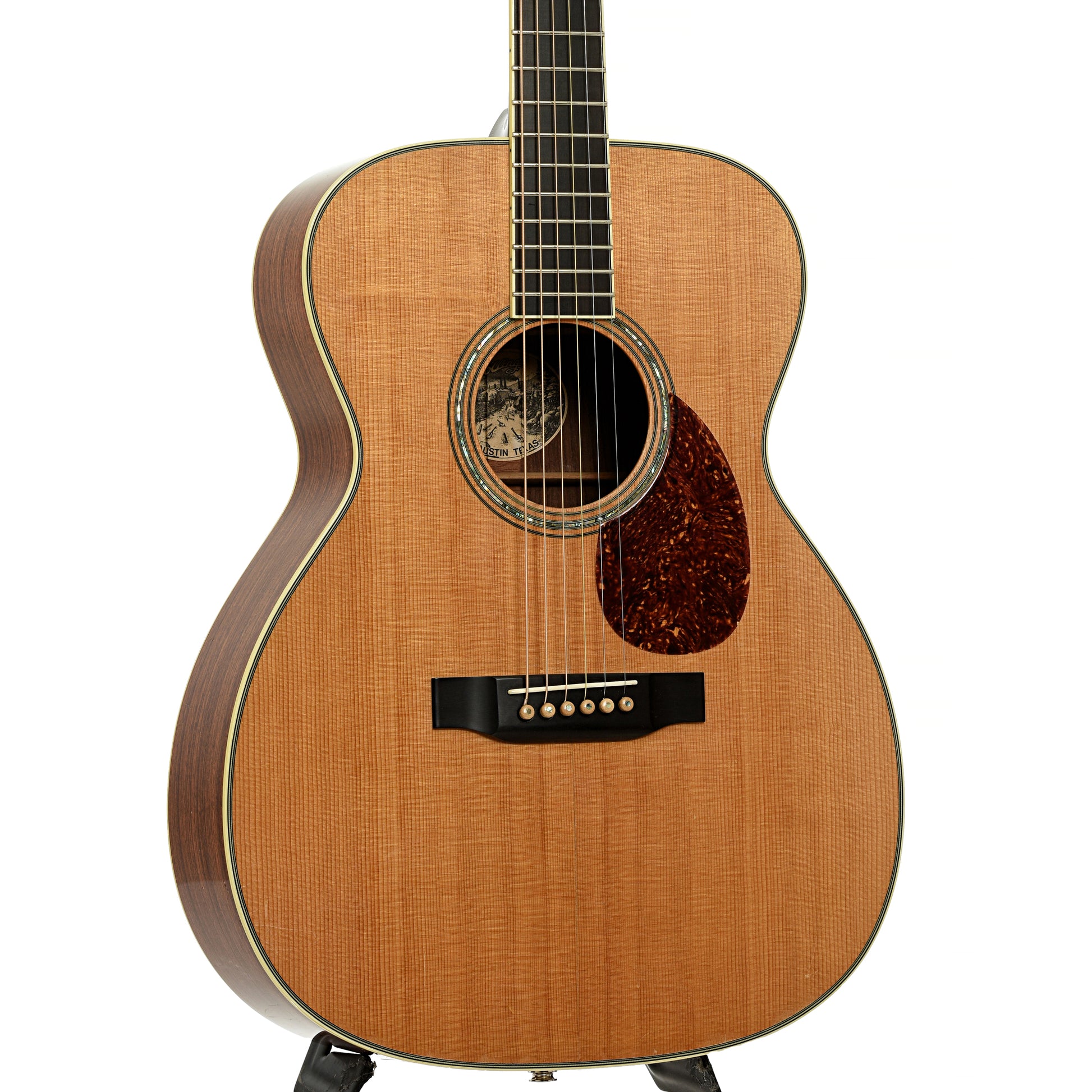 Front and side of Collings OM-3 Acoustic Guitar 