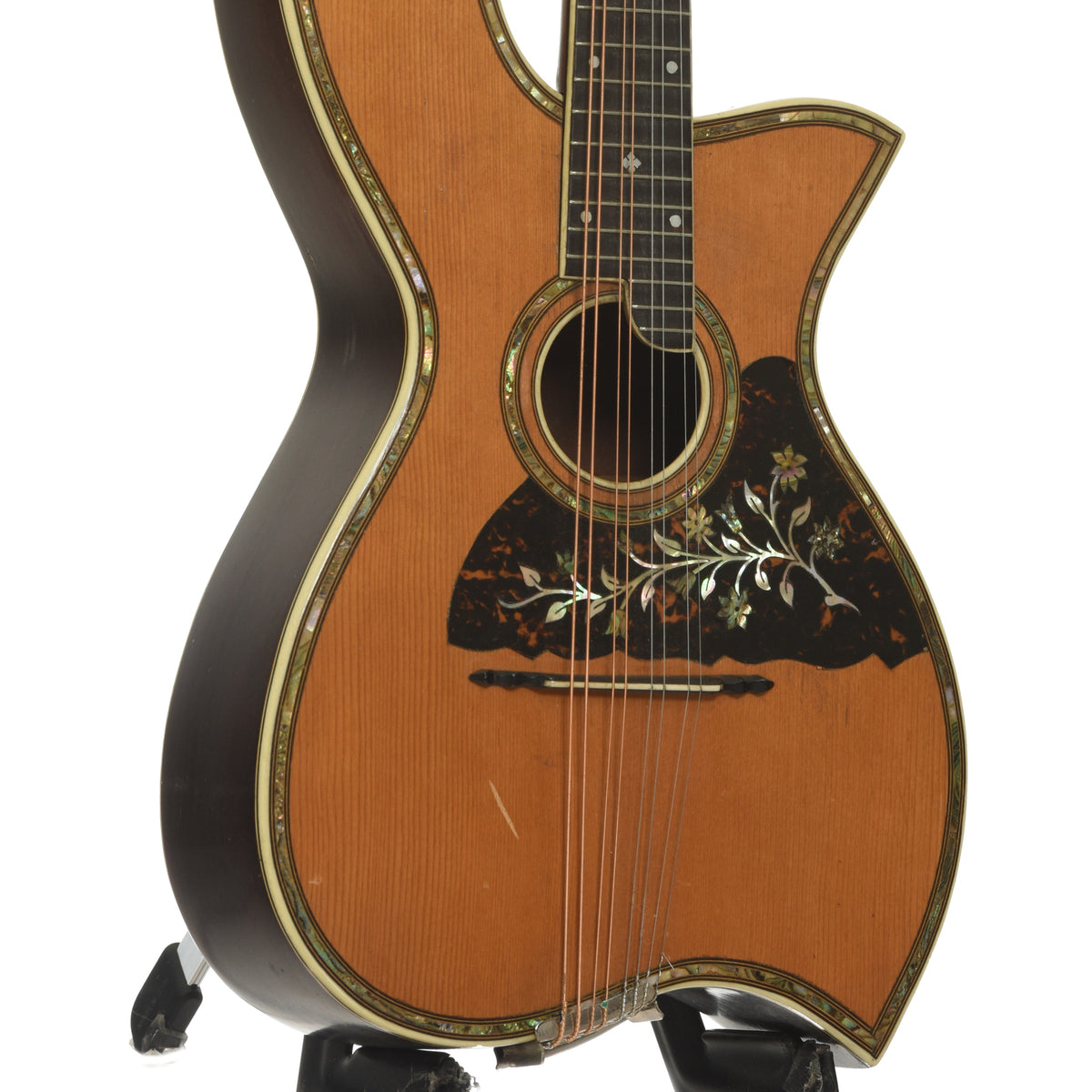 Front and side of Dyer Symphonic Harp Mandolin Style 25 
