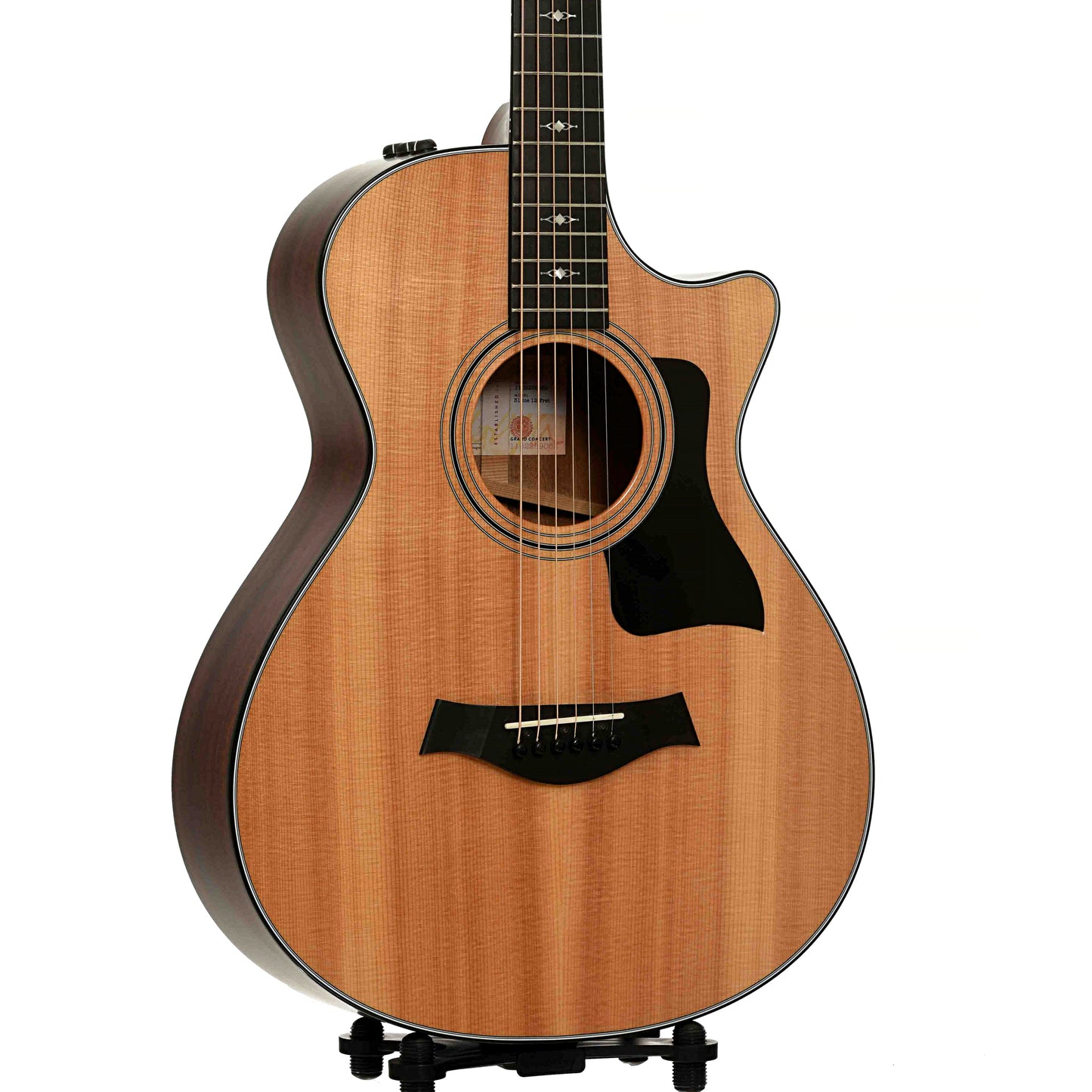 Front and side of Taylor 312CE 12-Fret Acoustic-Electric Guitar 