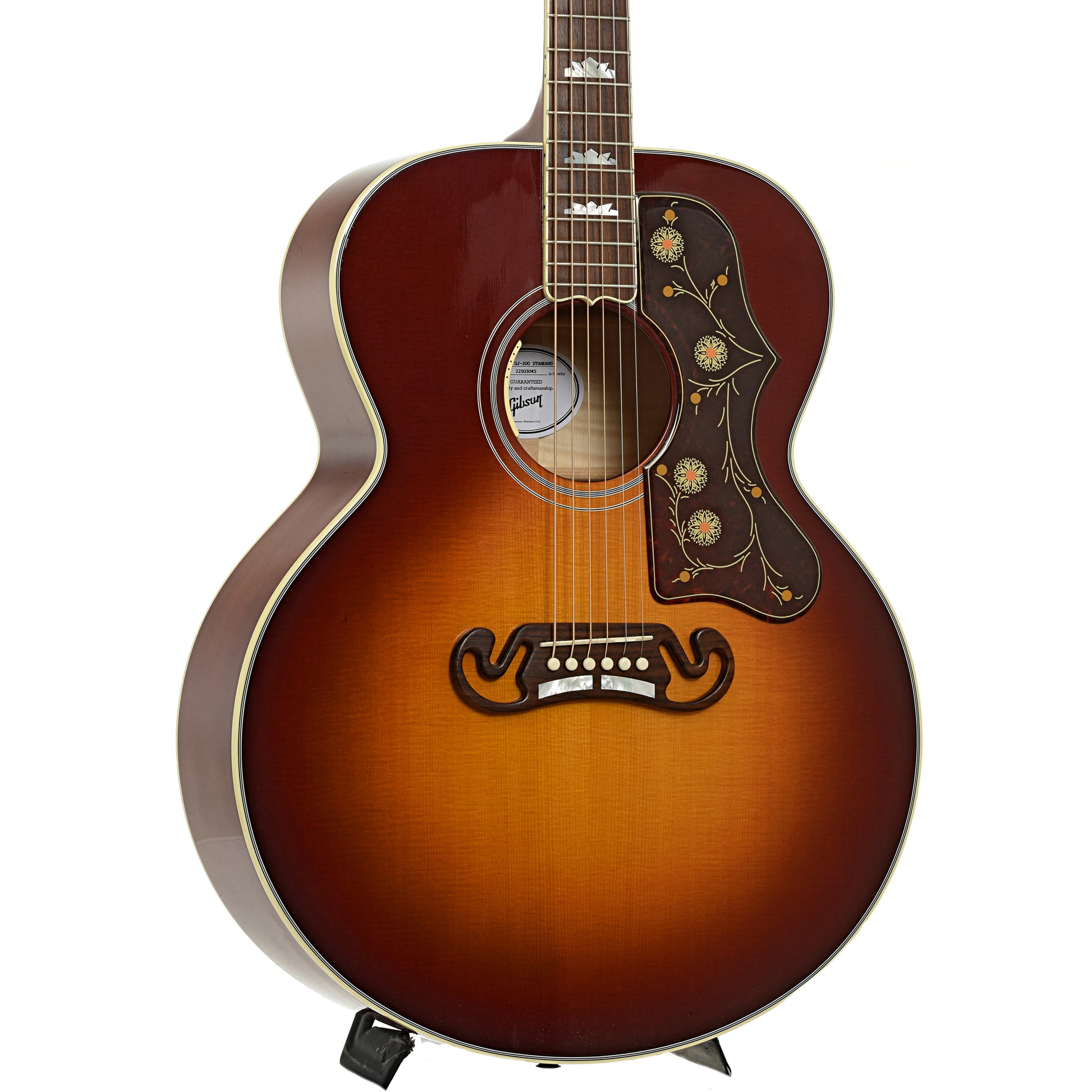 Font and side of Gibson SJ-200 Standard Acoustic-Electric Guitar 