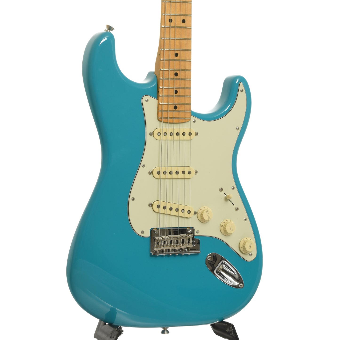 Front and side of Fender American Professional II Stratocaster Electric Guitar