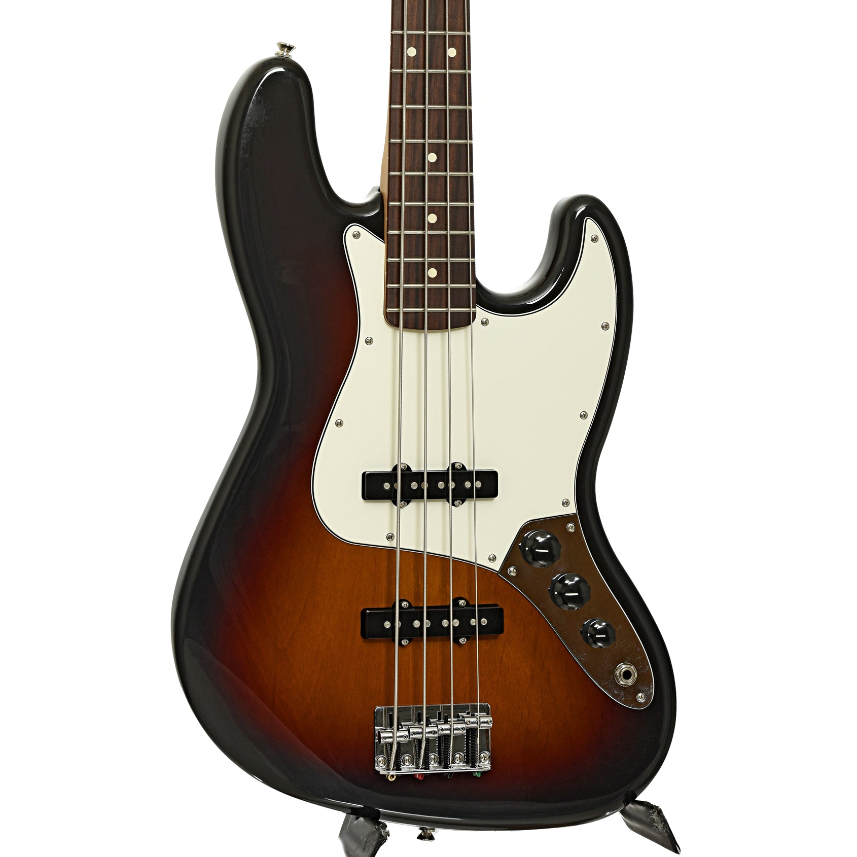 Front and side of Fender Standard Jazz Electric Bass 