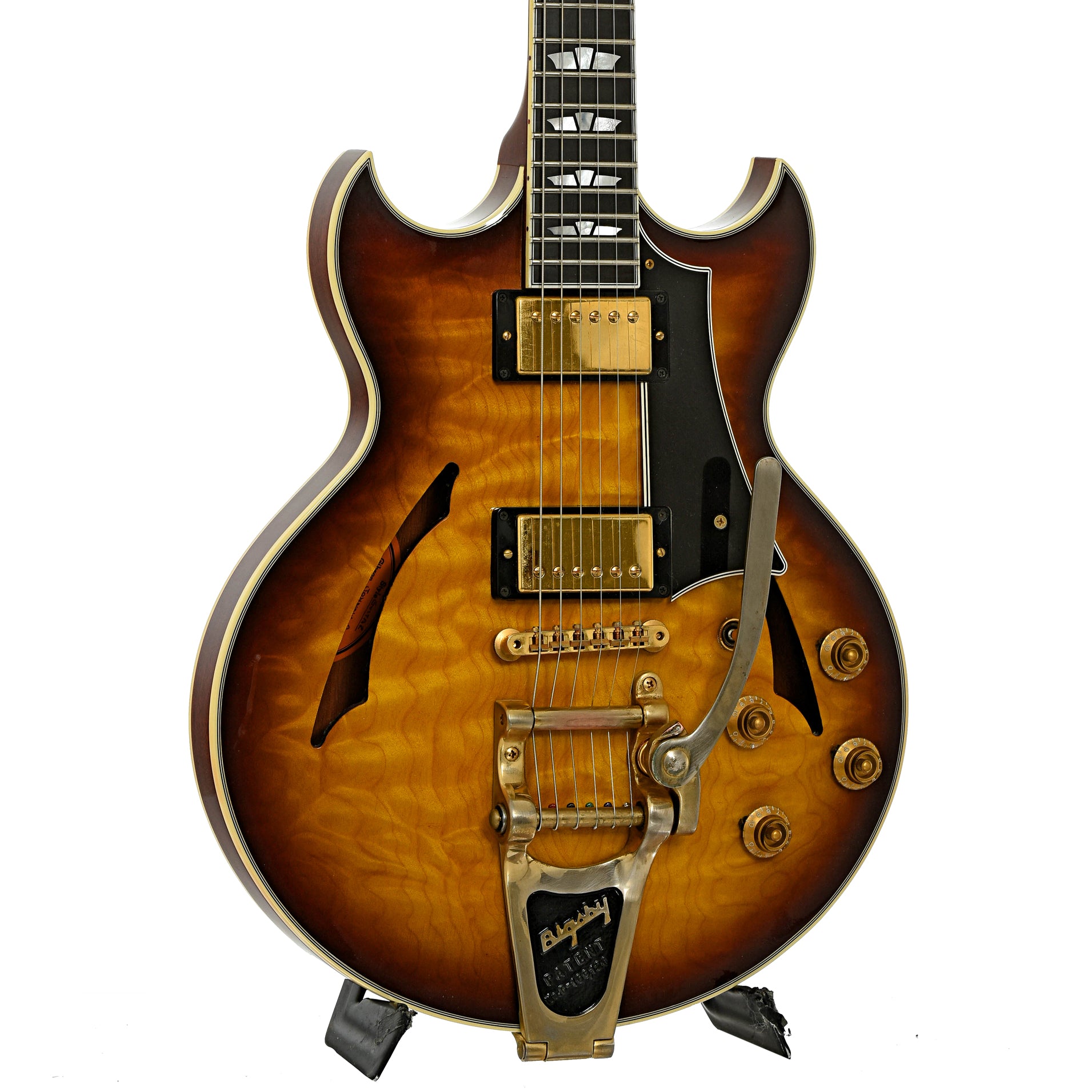 Front and side of Gibson Johnny A Hollowbody Electric Guitar 