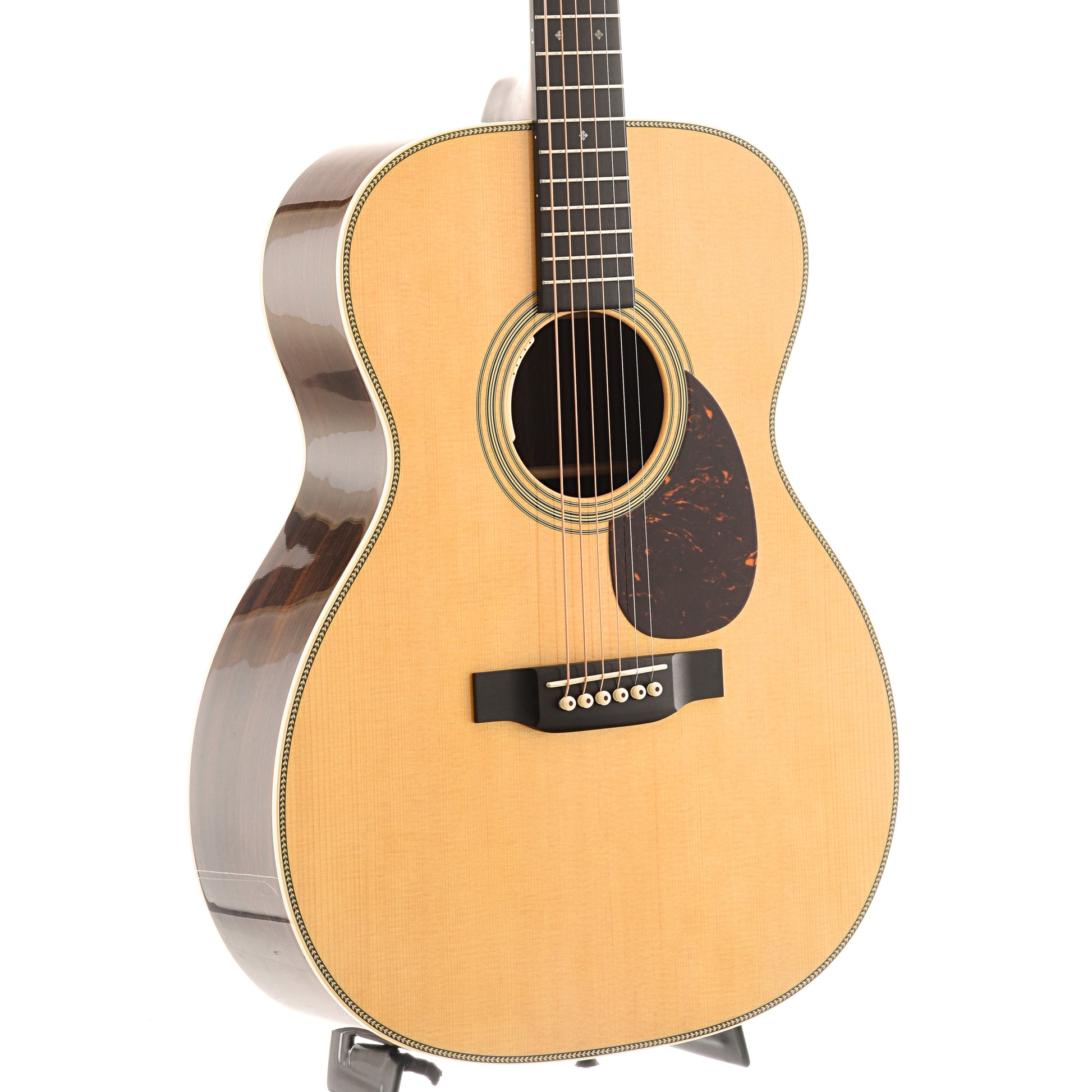 Front and Side of Martin OM-28E Guitar 2024