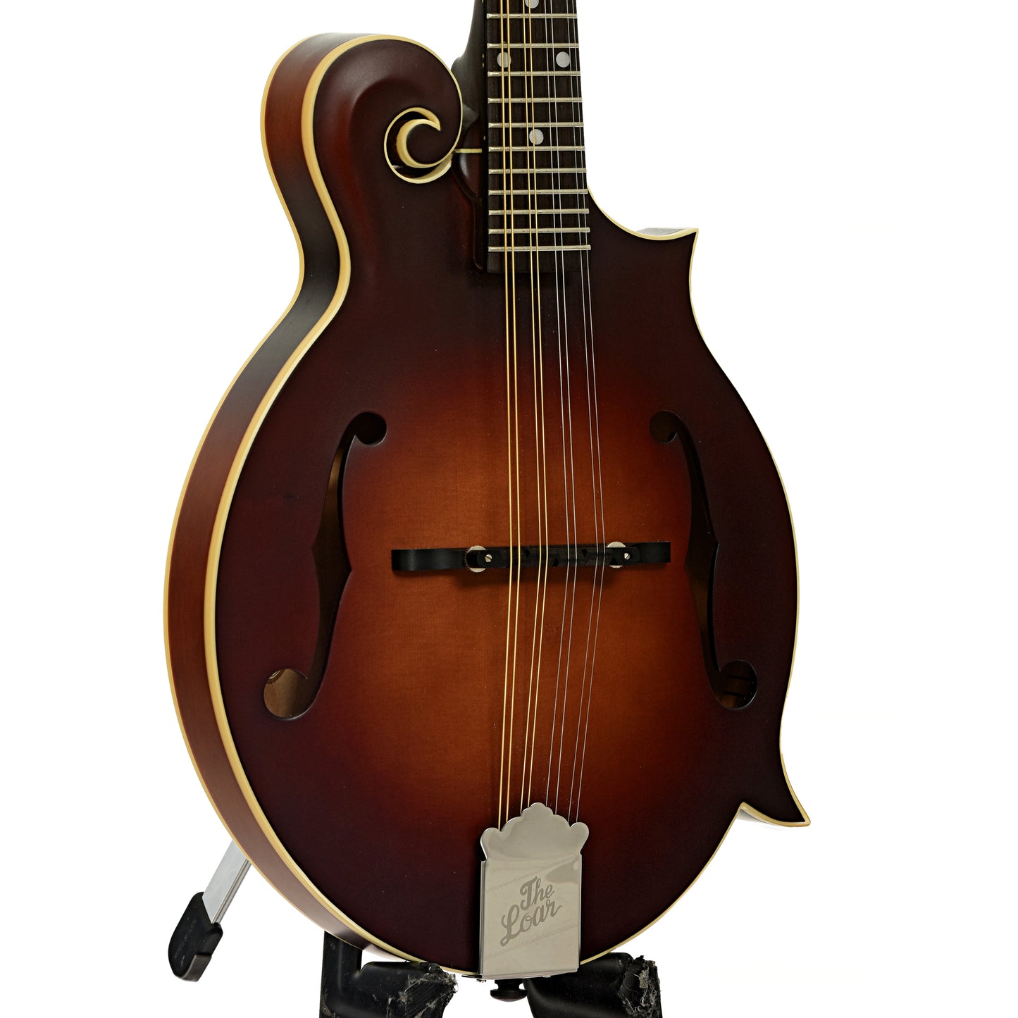 Front and side of The Loar "Honey Creek" F-Style Mandolin