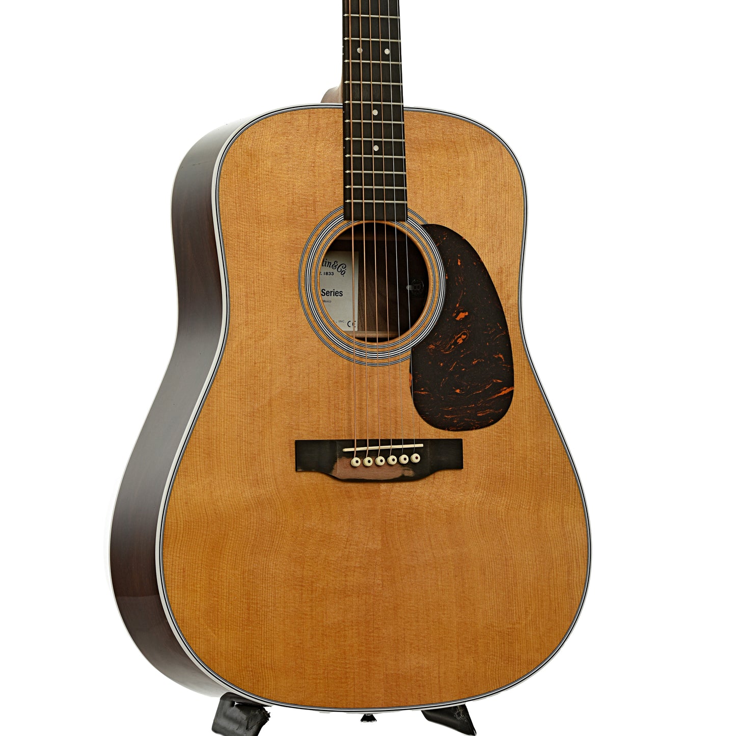 Front and side of Martin D-13E Retro Walnut Guitar