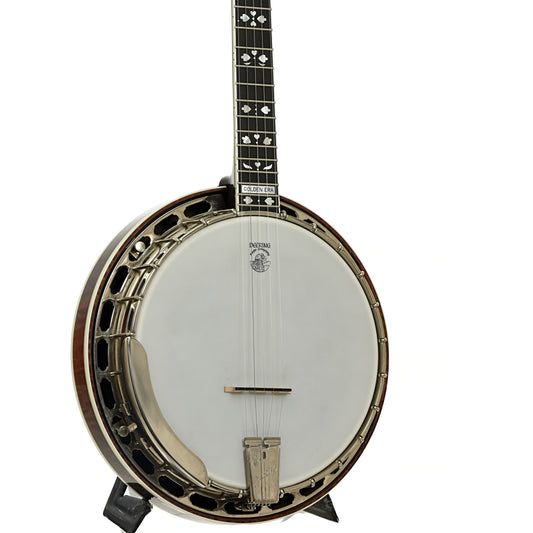 Front and side of Deering Golden Era Resonator Banjo 