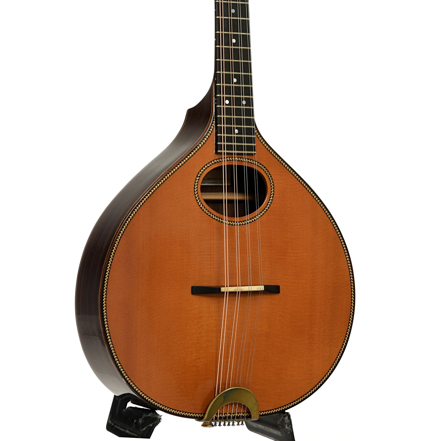 Front and side of Stefan Sobell Mandolin 