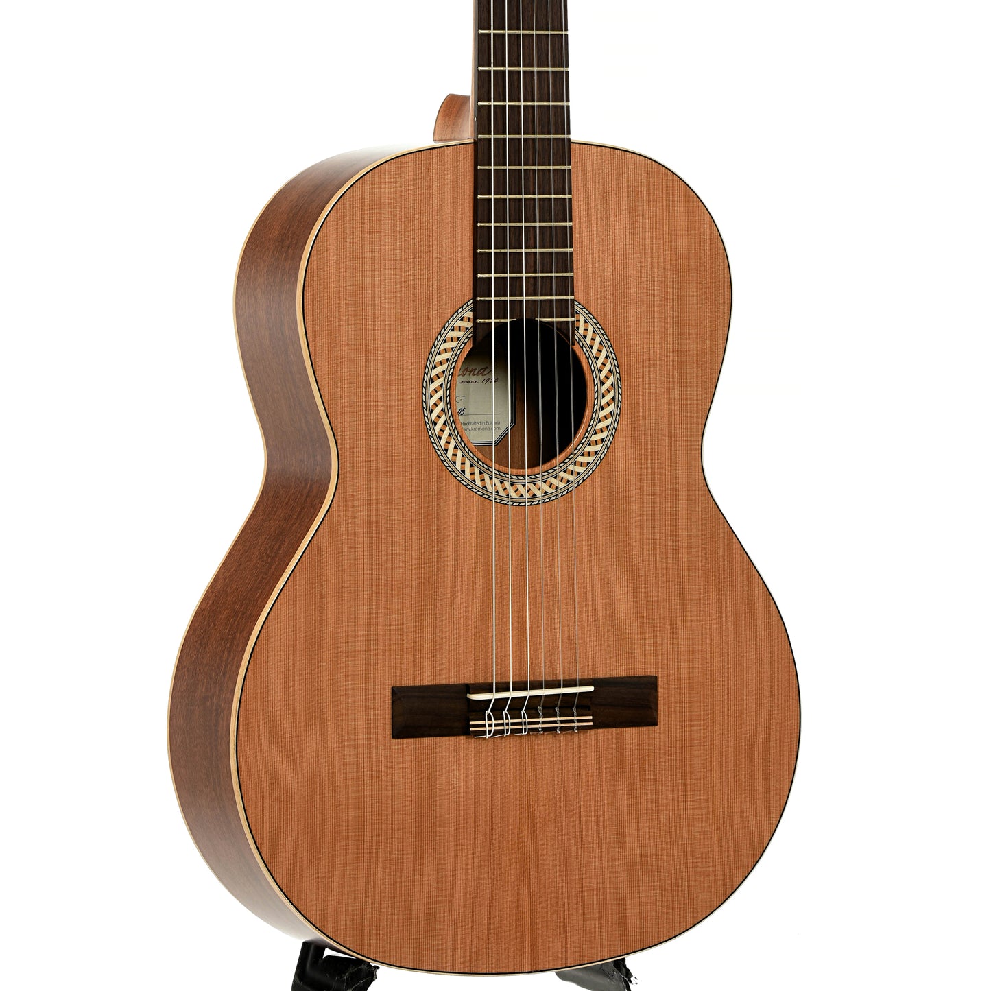Front and side of Kremona Artist Series Sofia Classical Guitar