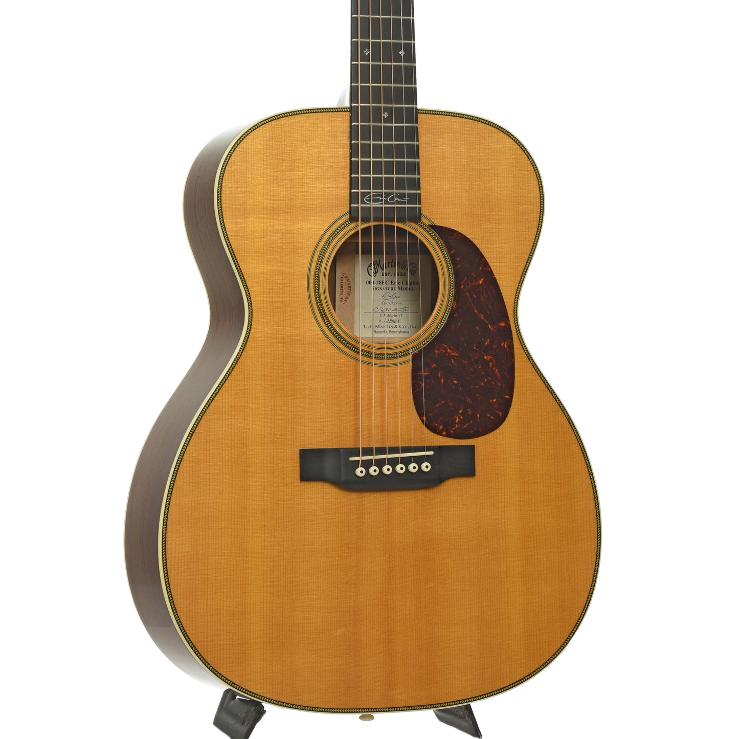 Front and side of Martin 000-28EC Eric Clapton Acoustic Guitar 