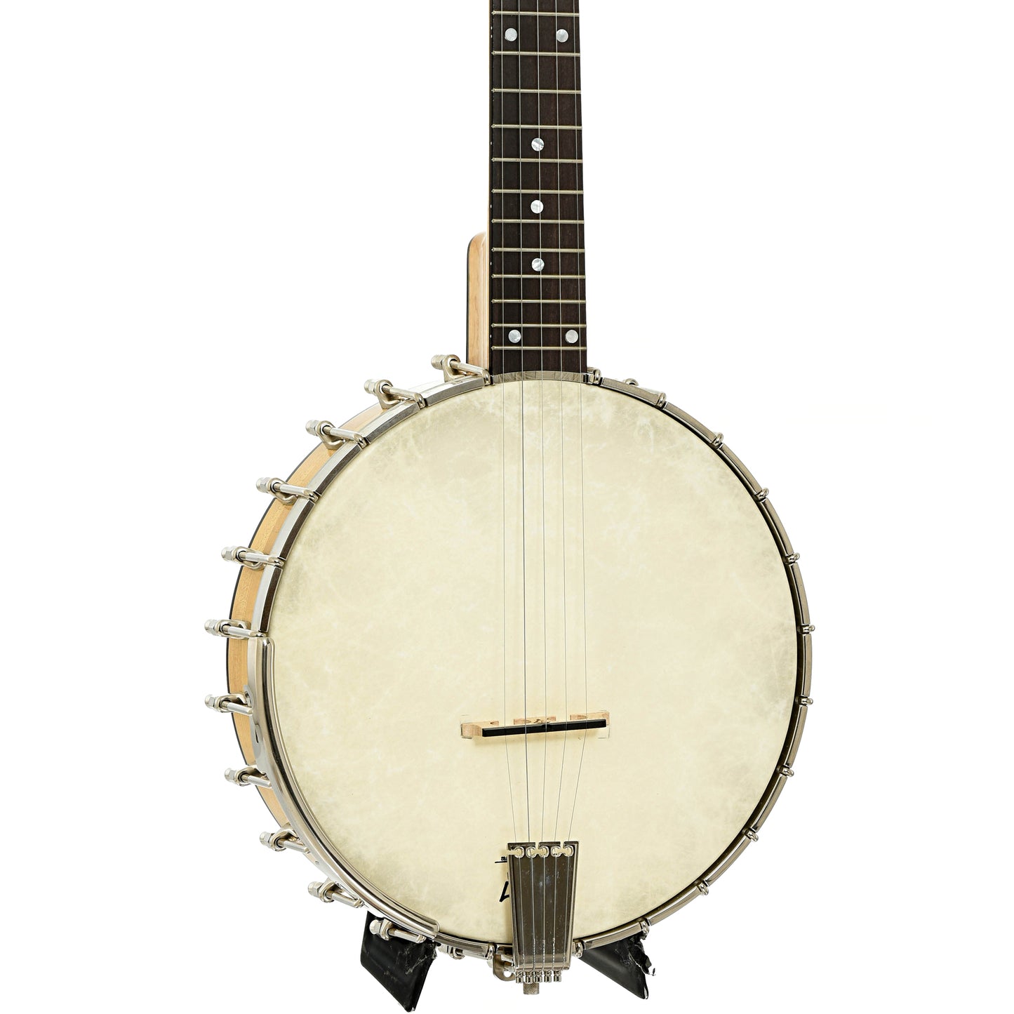 Front and side of Wildwood Minstrel Open Back Banjo