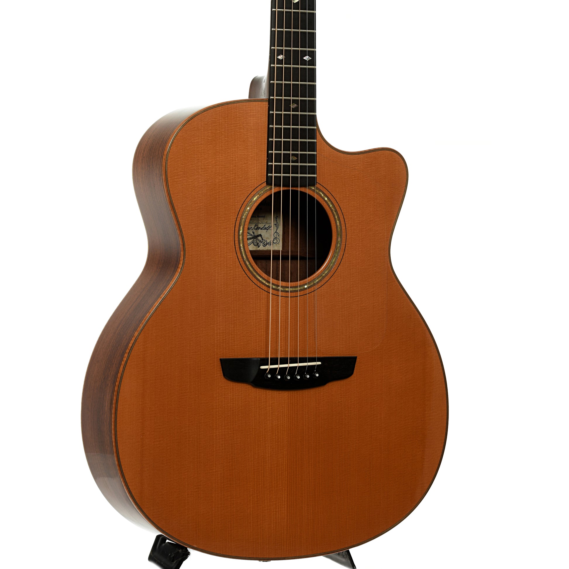 Front and side of Goodall RCJC Acoustic Guitar