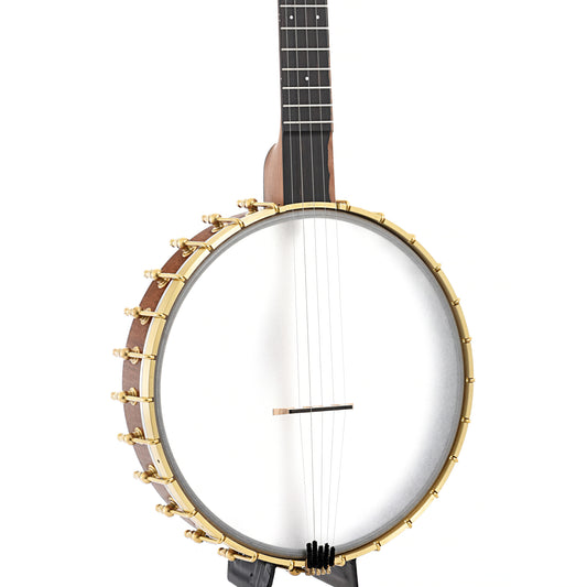 Front and side of Ode Moonlight 12" Openback Banjo