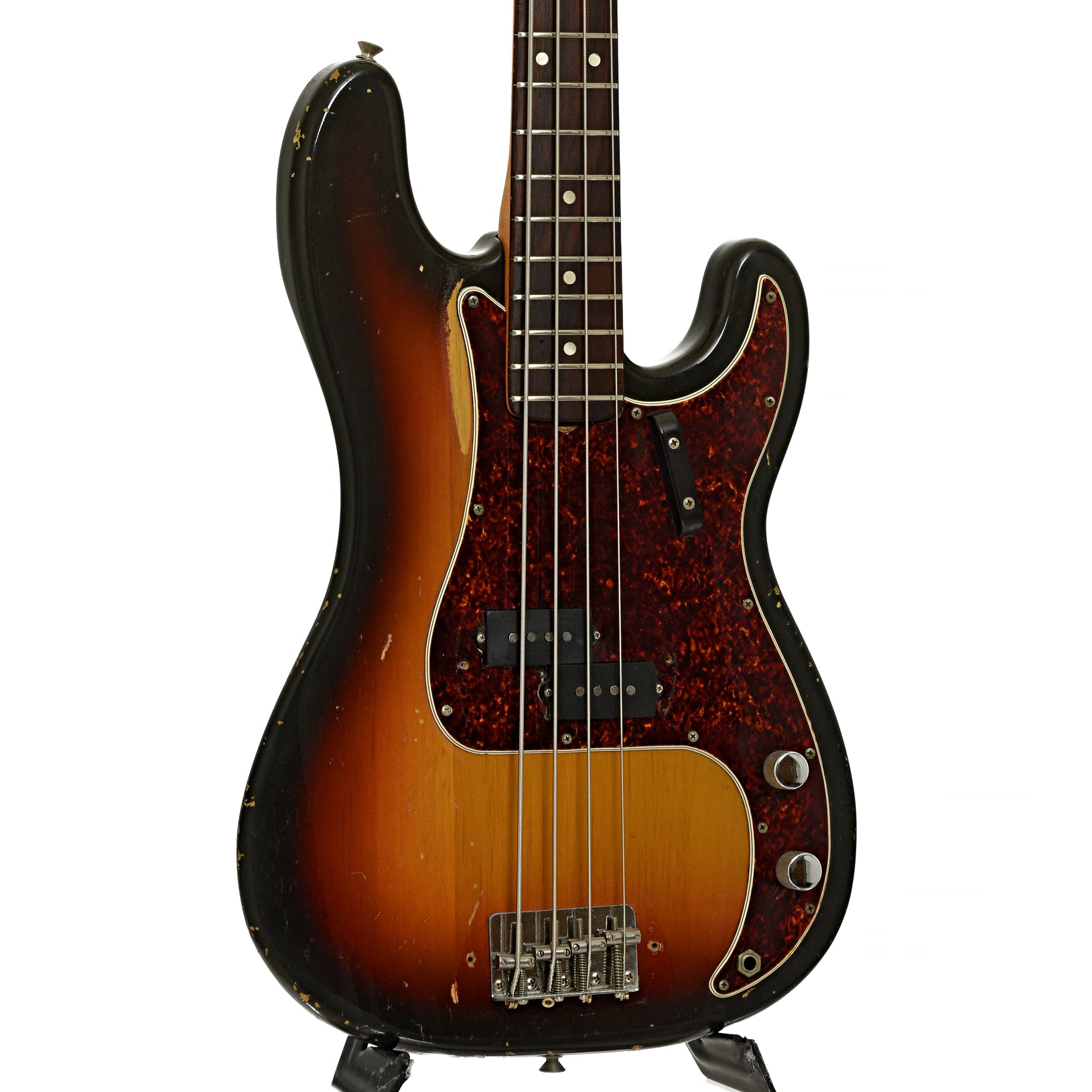 Front and side of Fender Precision Electric Bass 