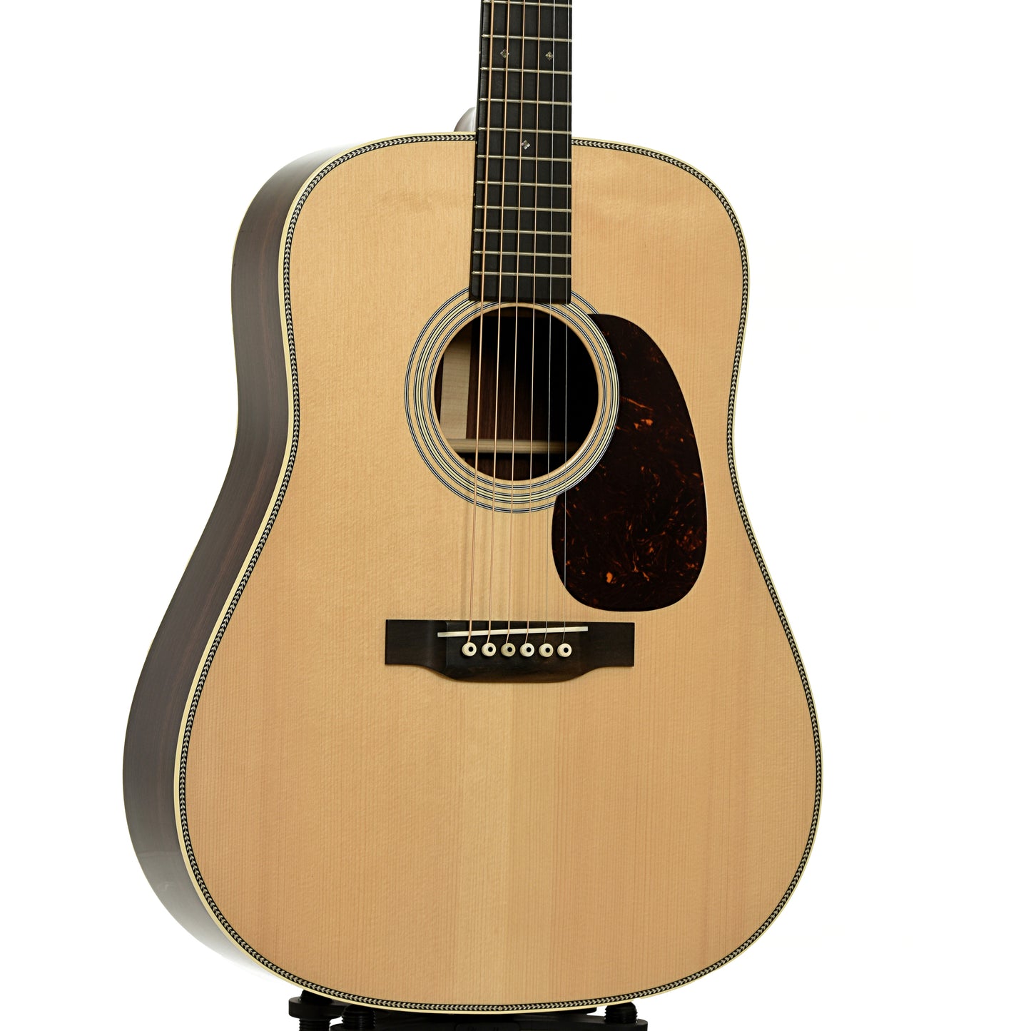 Front and side of Martin Custom Shop D-28 Authentic 1937 Guitar