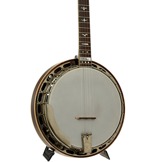 Front and side of Huber Sammy Shelor Resonator Banjo
