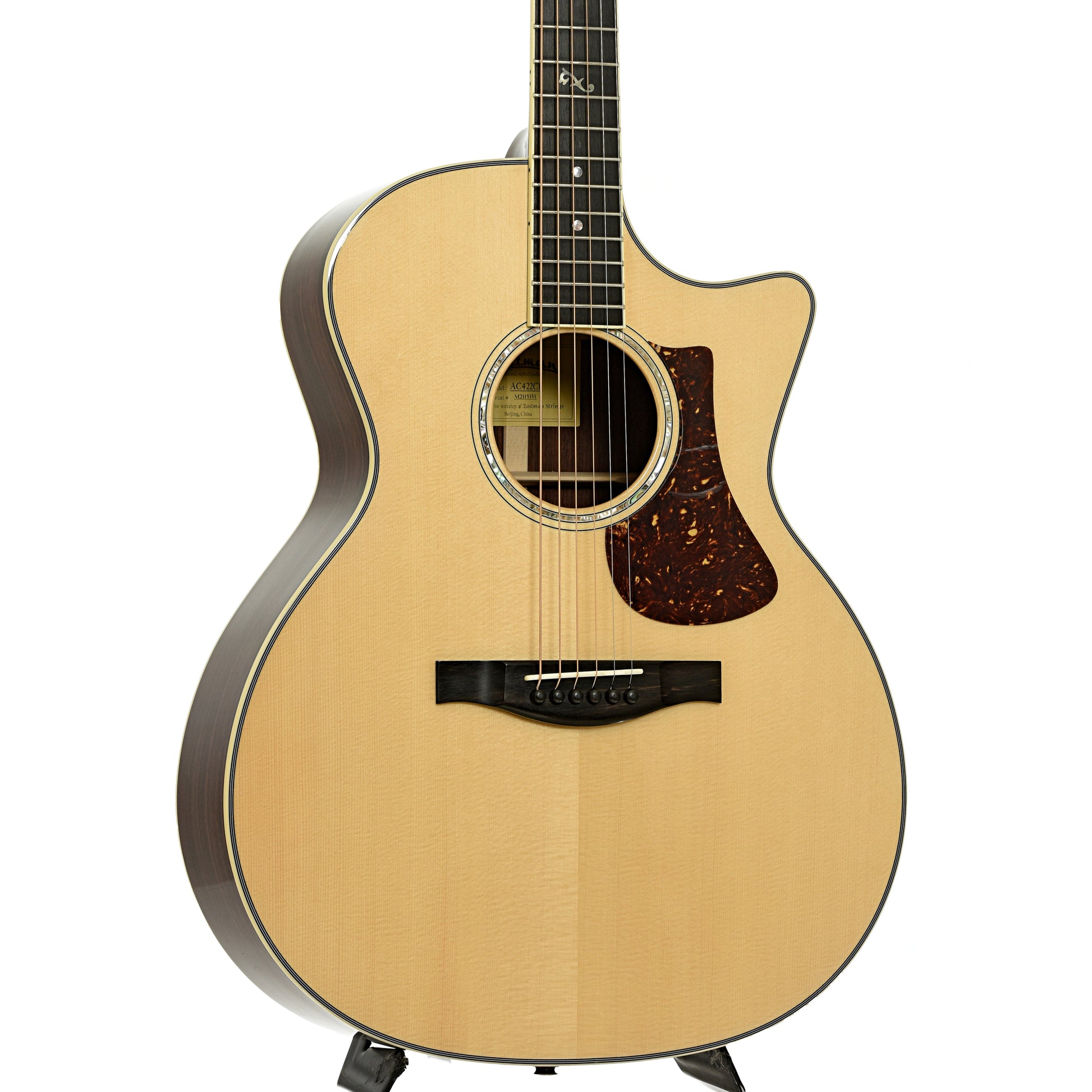 Front and side of Eastman AC422CE Acoustic-Electric Guitar