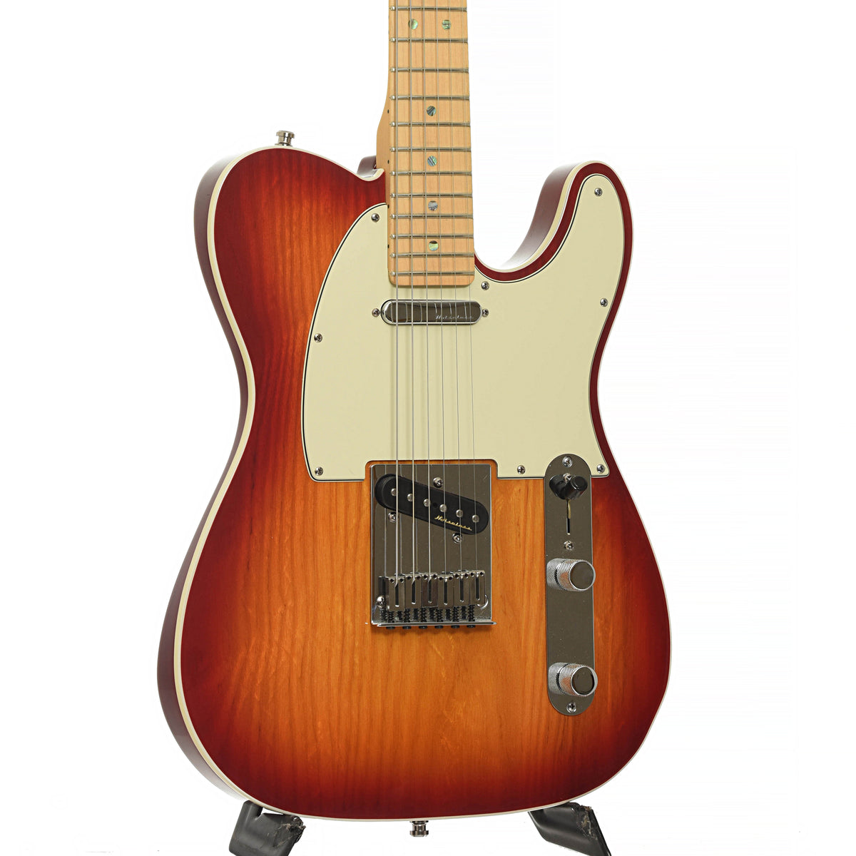 Front and side of Fender American Deluxe Telecaster Electric Guitar