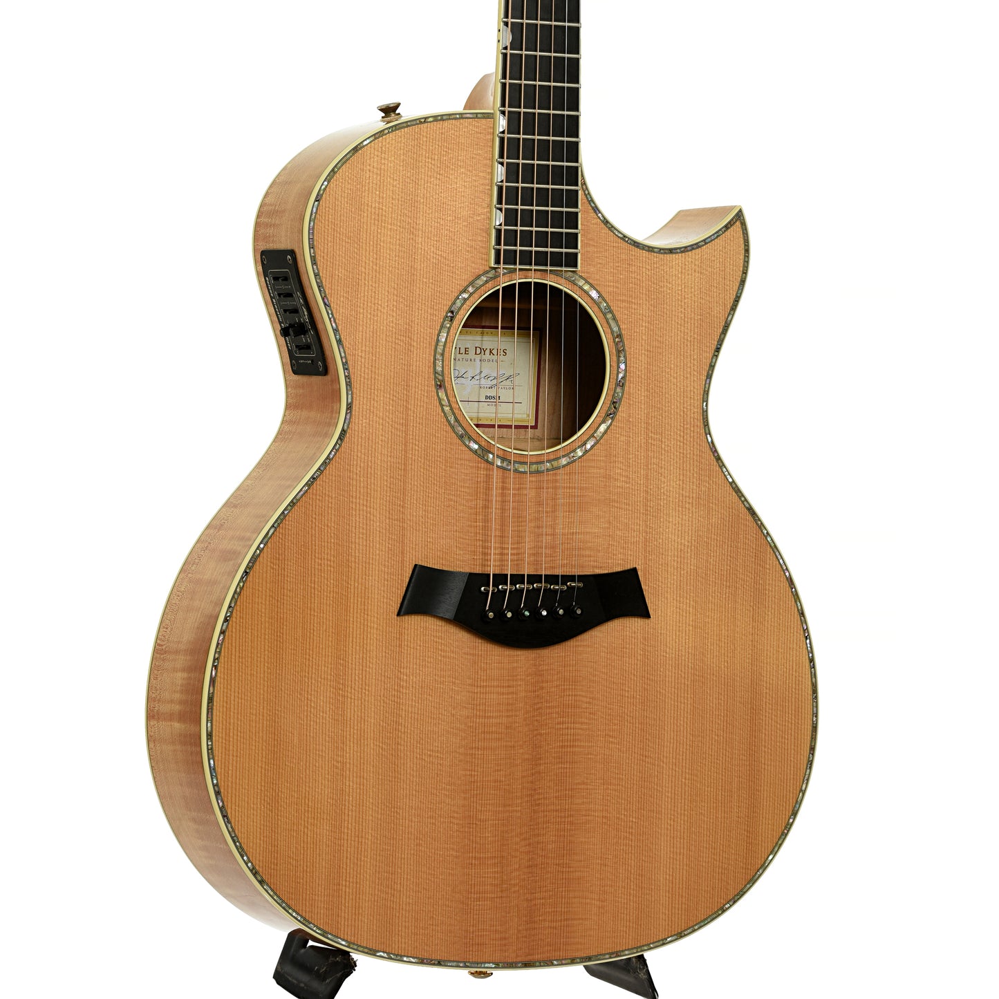 Front and side of Taylor DDSM Doyle Dykes Signature Model  Guitar