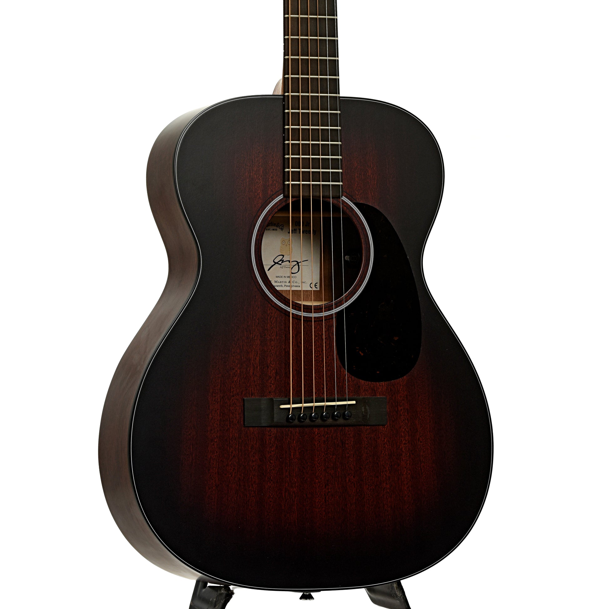 Front and side of Martin 000-JRE Jeff Tweedy Acoustic Guitar 