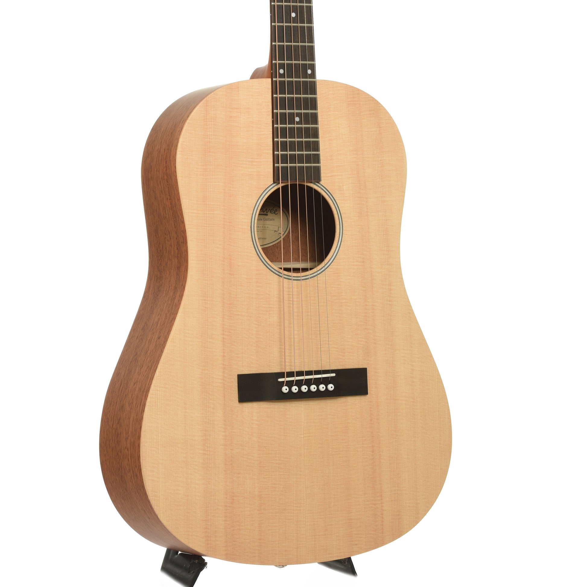 Front and side of Larrivee Simple 6 D Dreadnought Acoustic Guitar