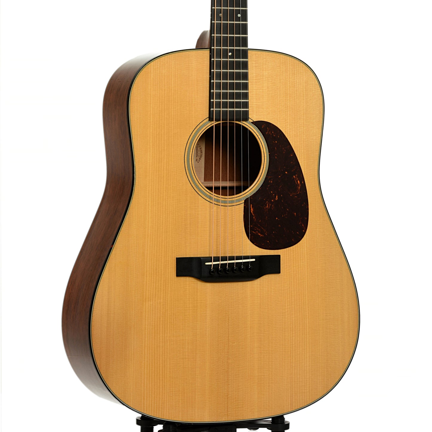 Front and side of Martin Custom D-18 Acoustic Guitar 