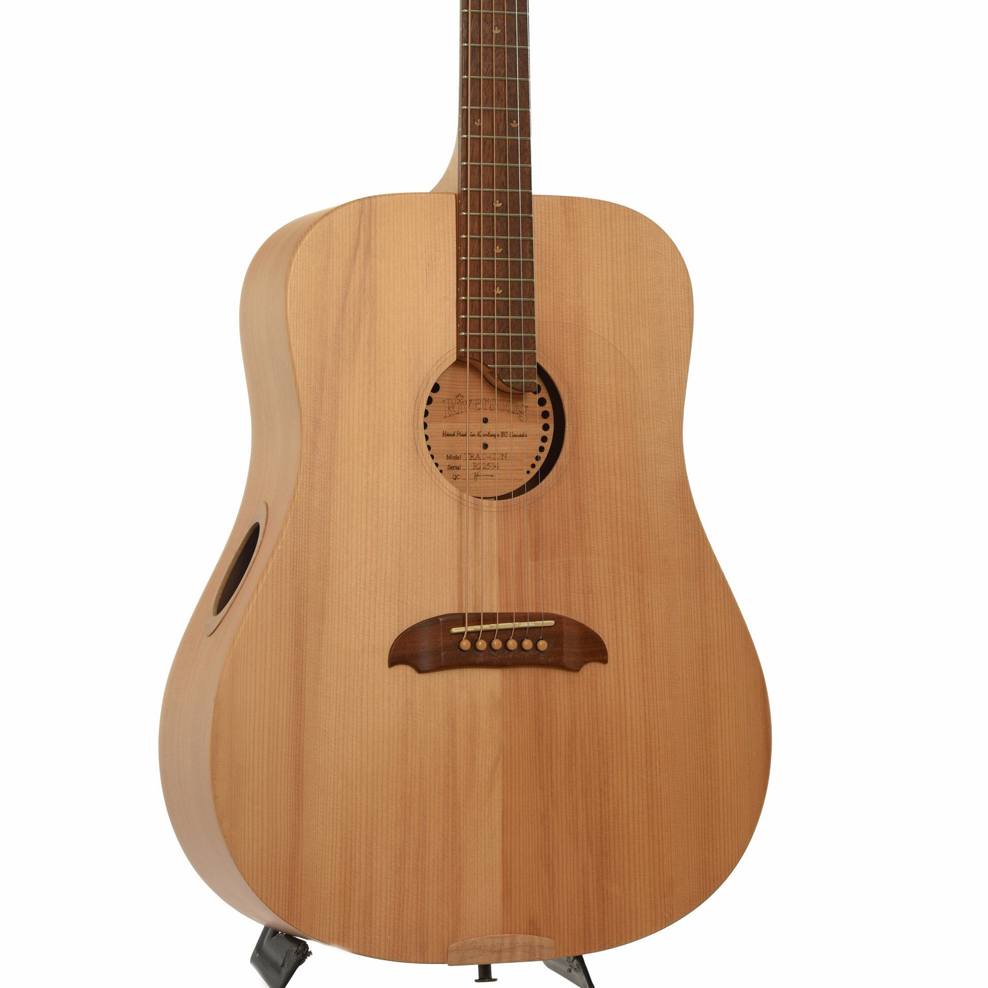 Front and side of Riversong TRAD-CDN Tradition Acoustic Guitar 
