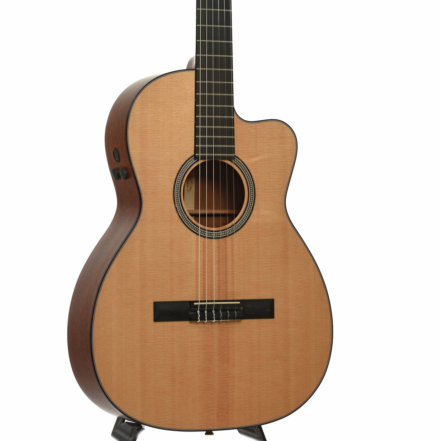 Front and side of Martin 000C Nylon String Acoustic-Electric Guitar
