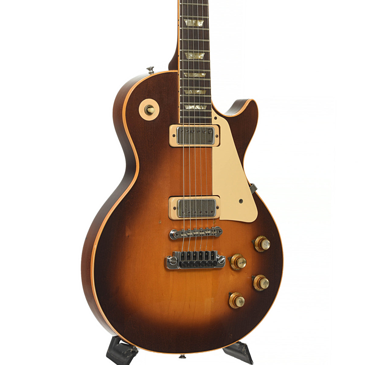 Front and side of Gibson Les Paul Deluxe Electric Guitar