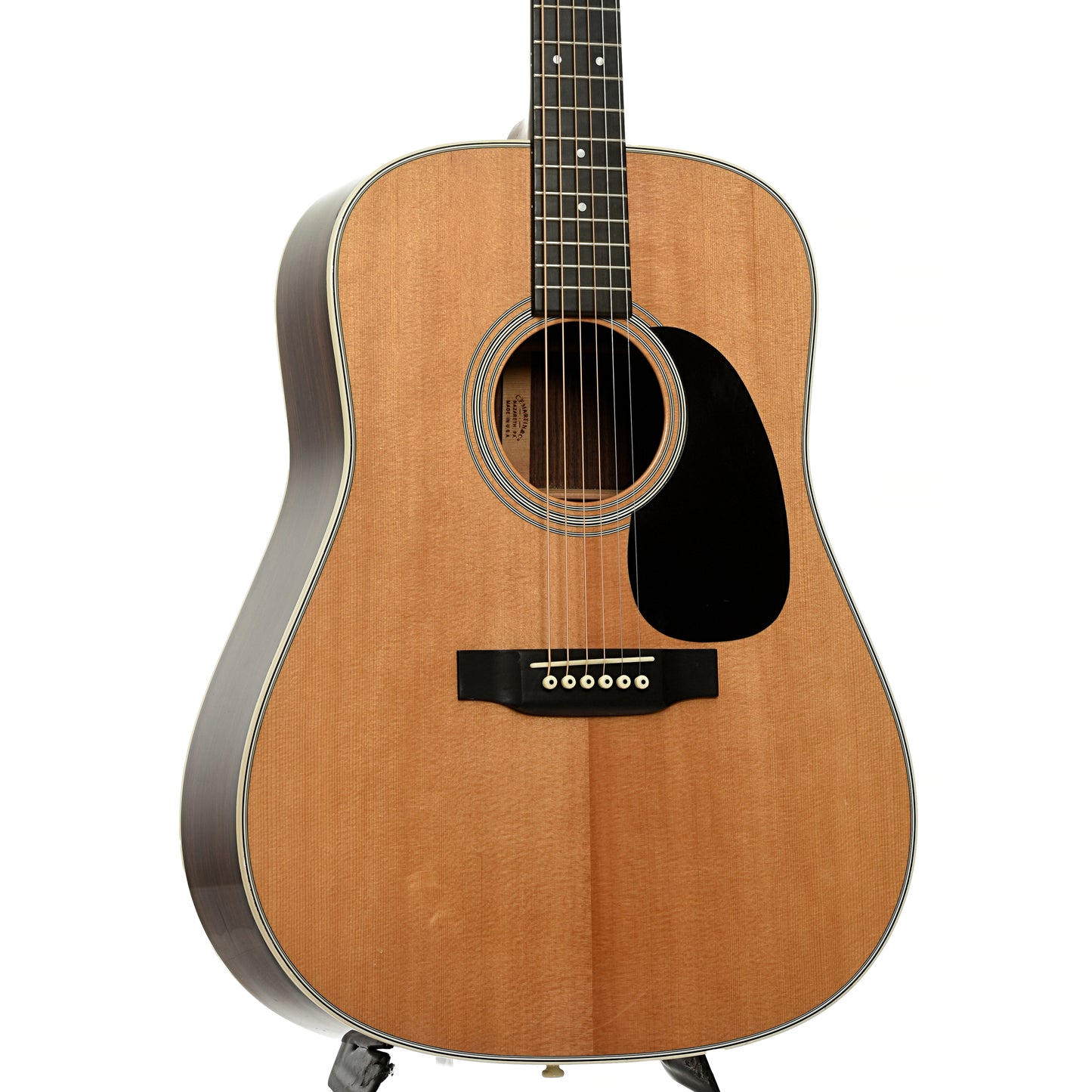 Front and side of Martin D-28 Acoustic Guitar