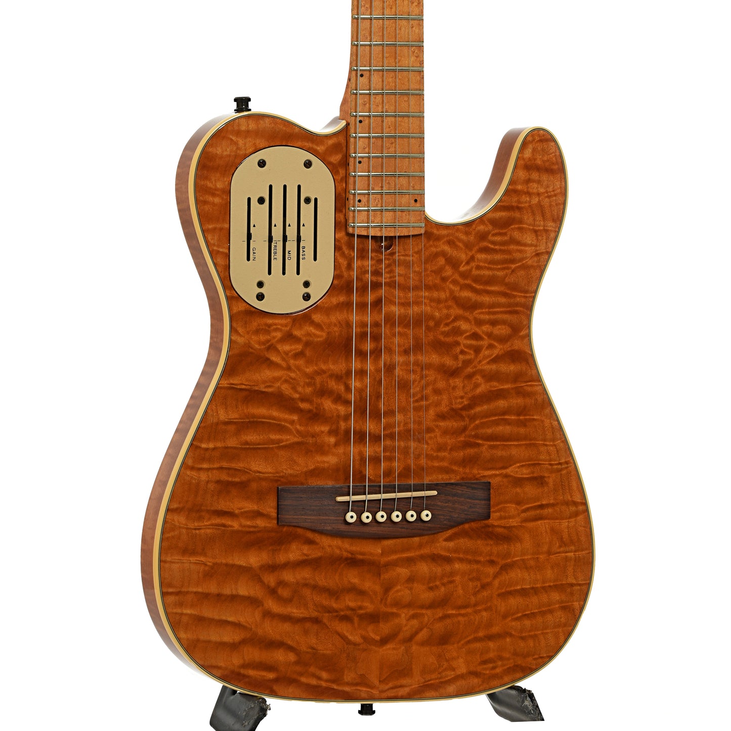 Front and side of Godin Acousticaster 6 LTD Acoustic-Electric Guitar 