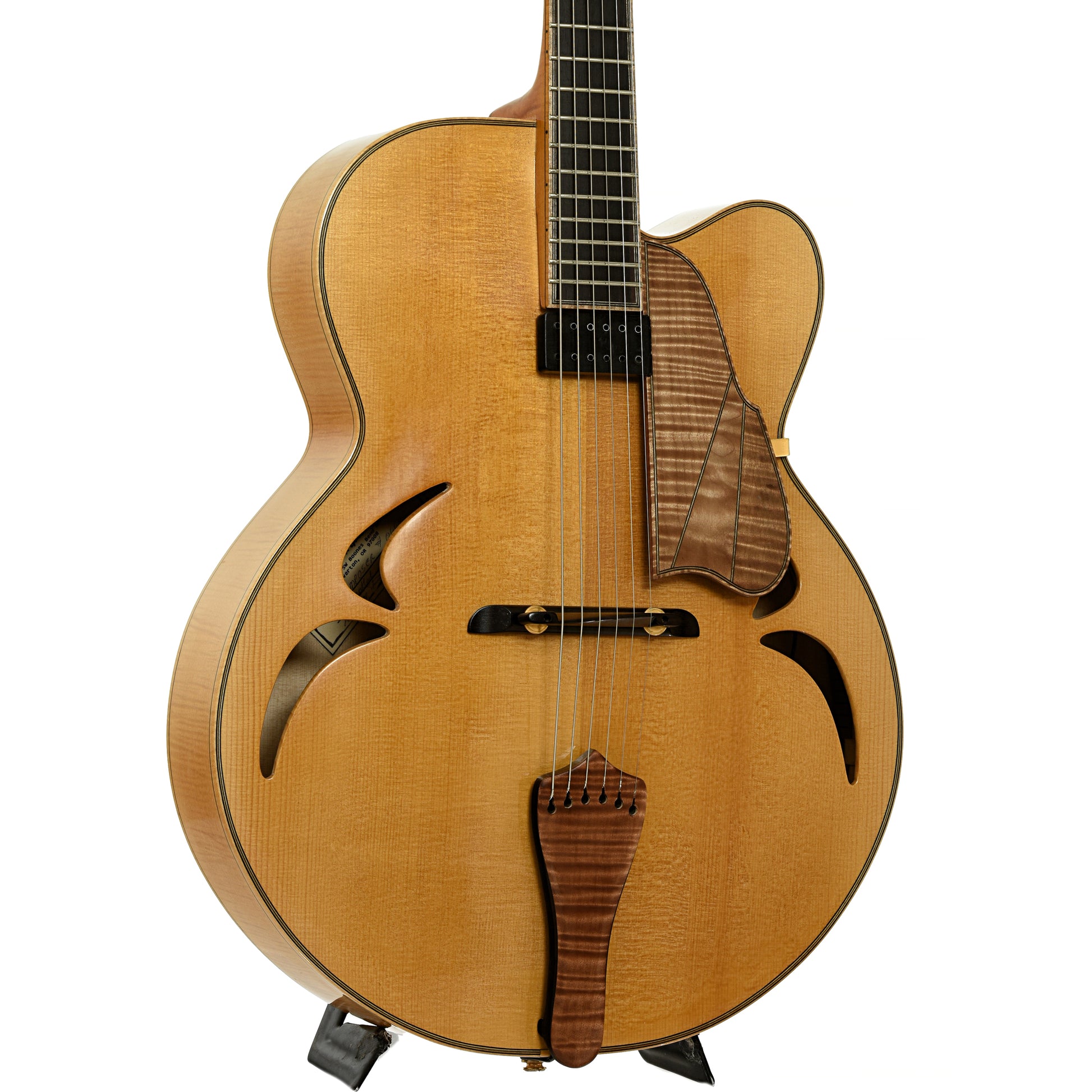 Front and side of Gagnon Composer 17 in. Archtop Hollowbody Electric Guitar 