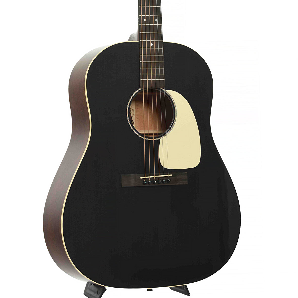 Front & Side of Martin DSS-16E Acoustic Guitar & Gigbag, Black Smoke