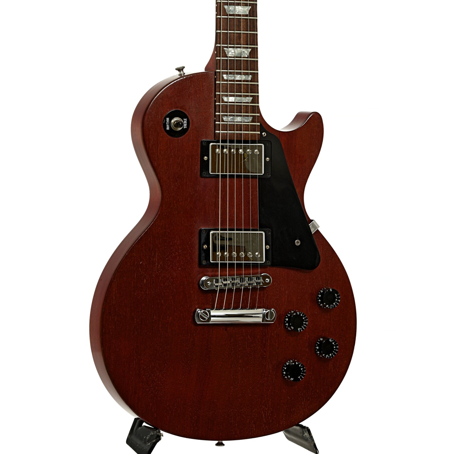 Front and side of Gibson Les Paul Studio Faded Electric Guitar