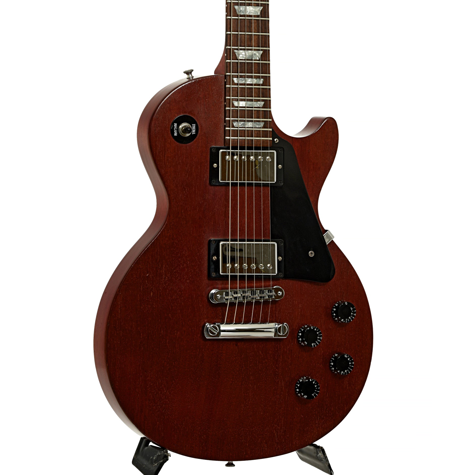 Front and side of Gibson Les Paul Studio Faded Electric Guitar