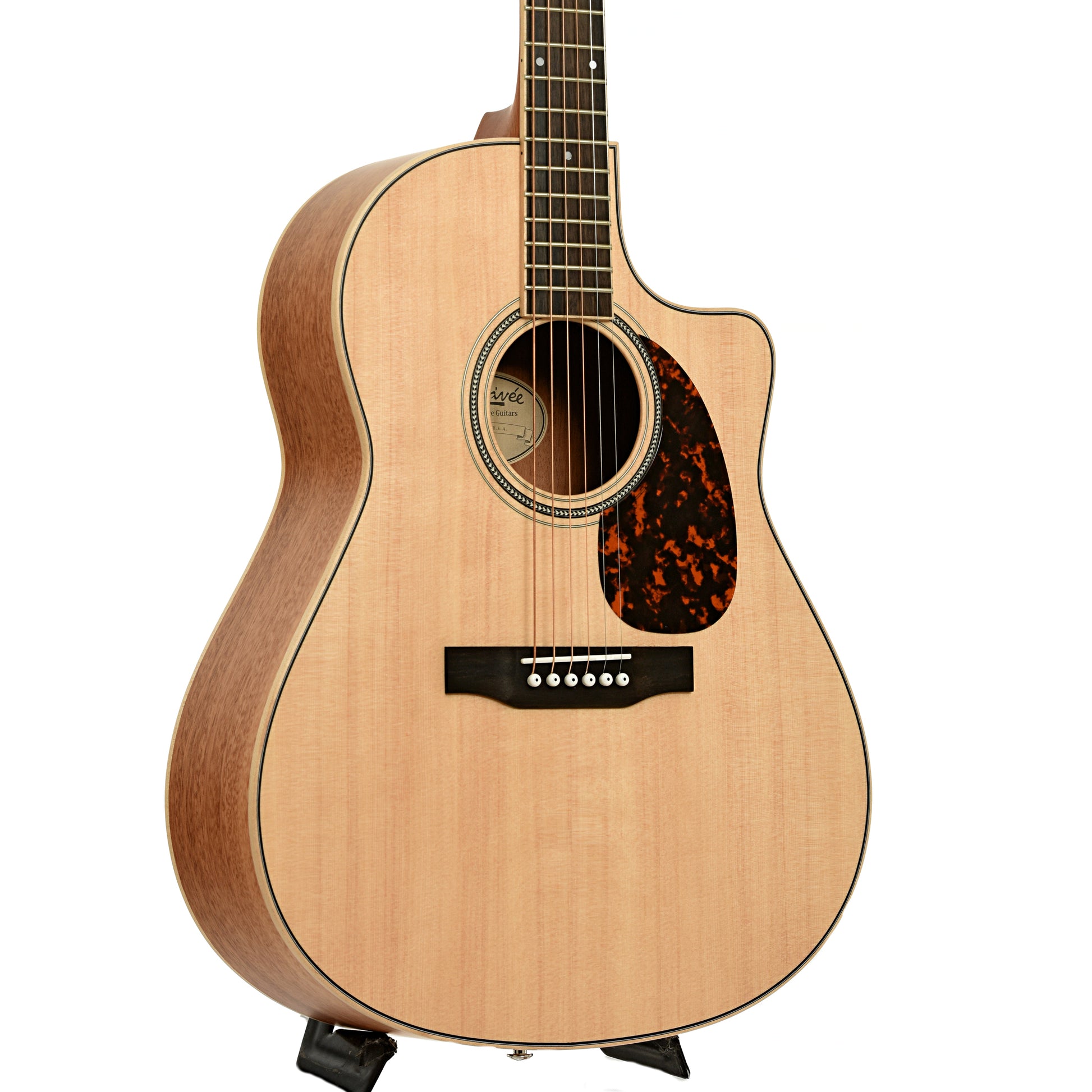 Front and side of Larrivee LV-03 Recording Series L Body Acoustic Guitar 