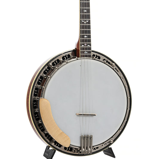 Front and  side of Ome Ponderosa Tenor Banjo (1989)