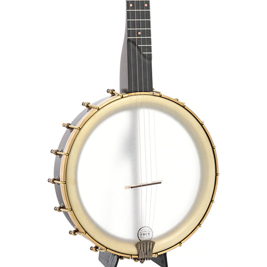 Front and side of Pisgah Banjo Co. 12" Dobson Professional, Short scale