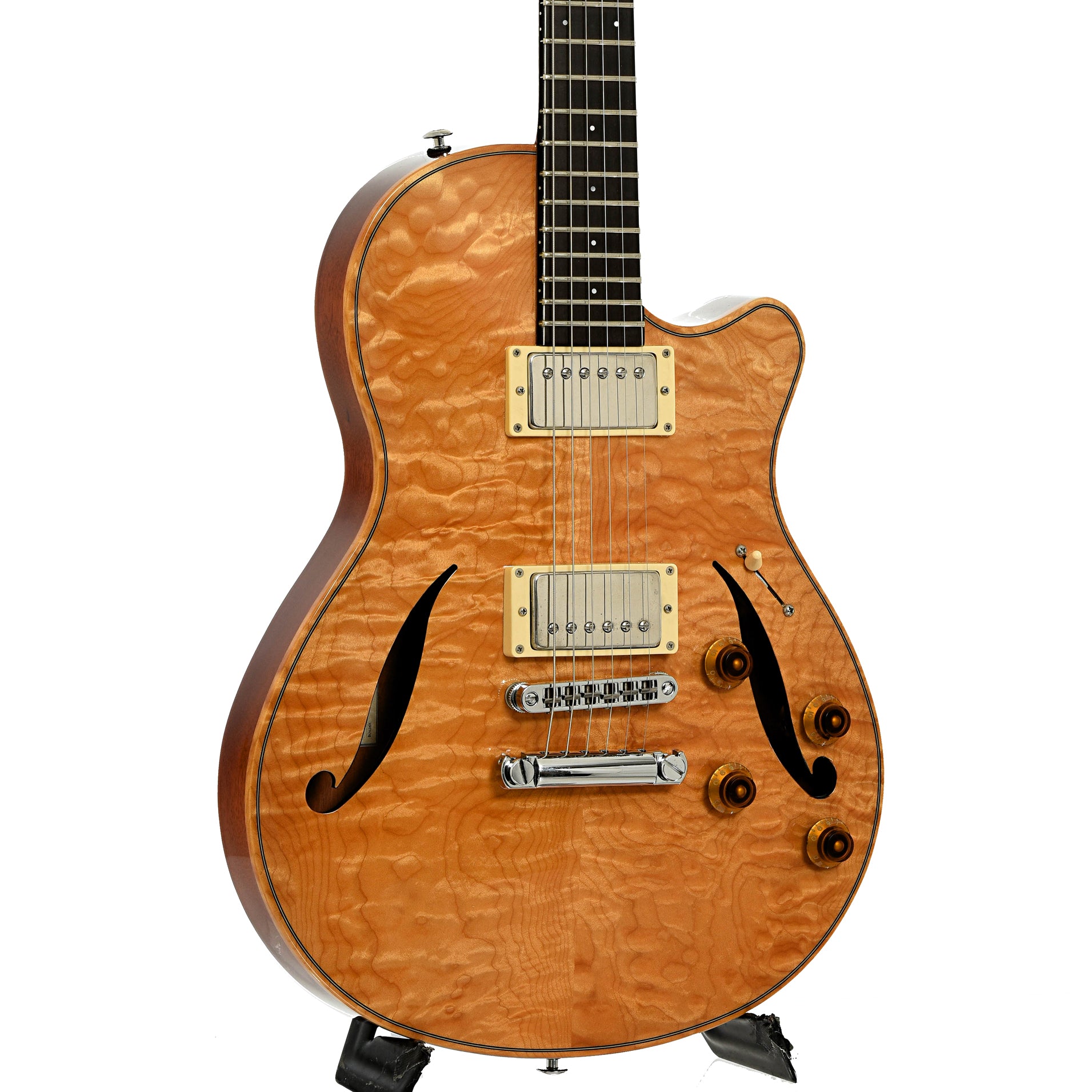 Front and side of C.P. Thornton Professional Hollowbody Electric Guitar