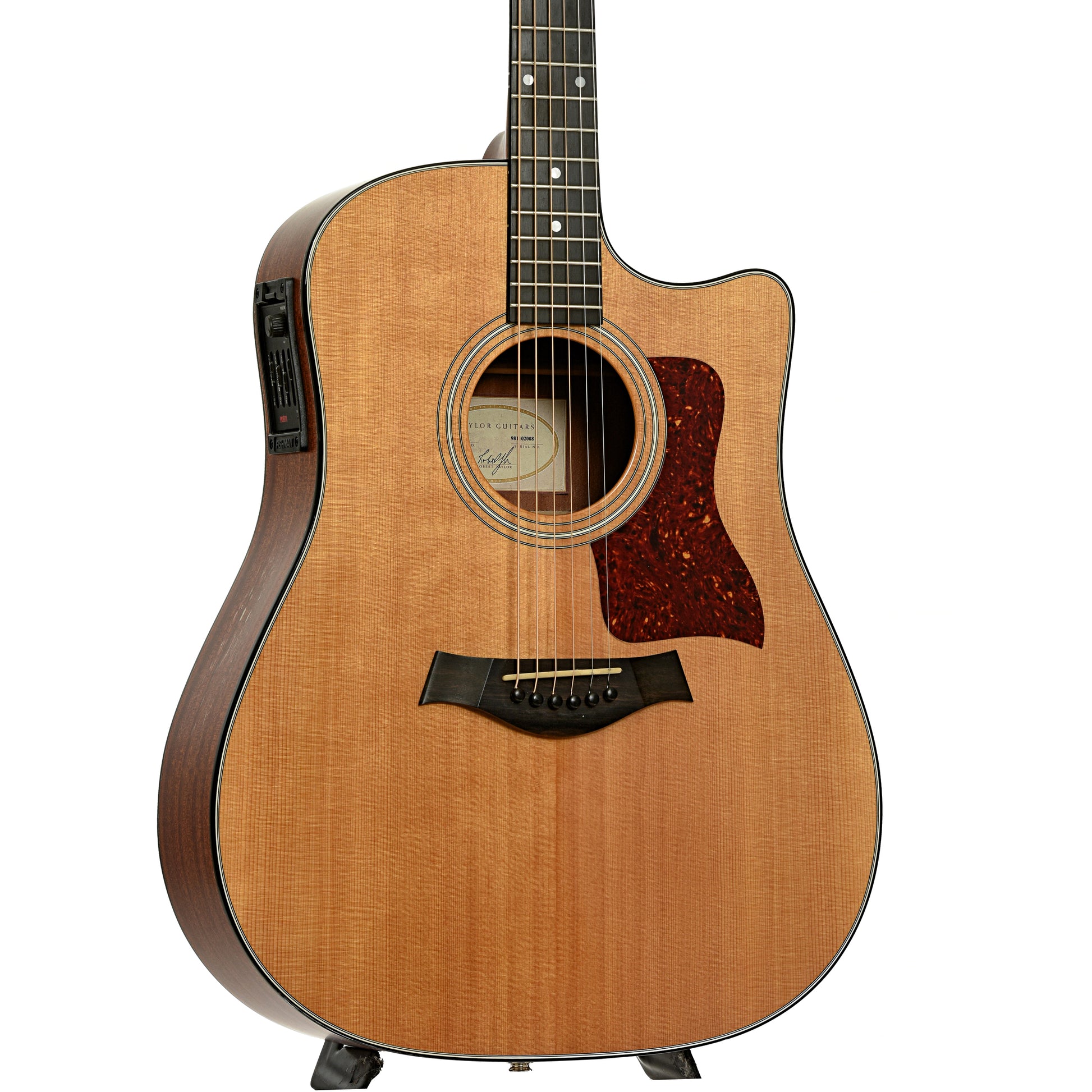 Front and side of Taylor 310-CE Acoustic-Electric Guitar 