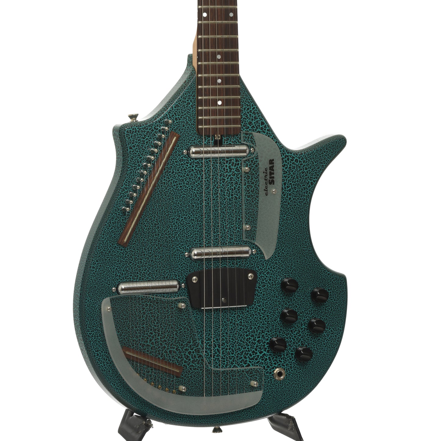 Front and side of Jerry Jones Electric Sitar 