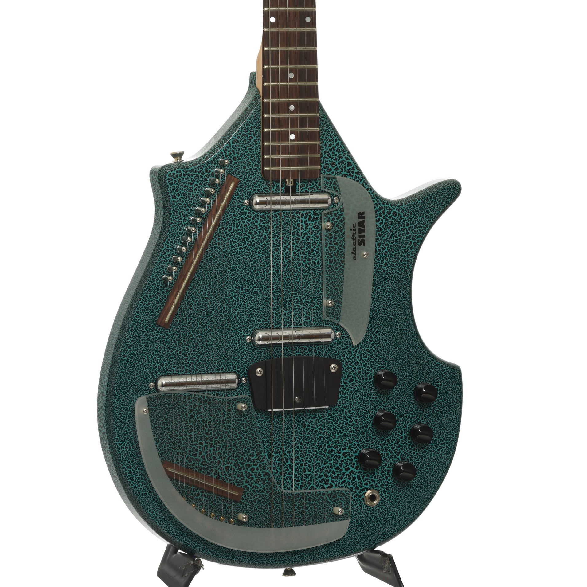 Front and side of Jerry Jones Electric Sitar 