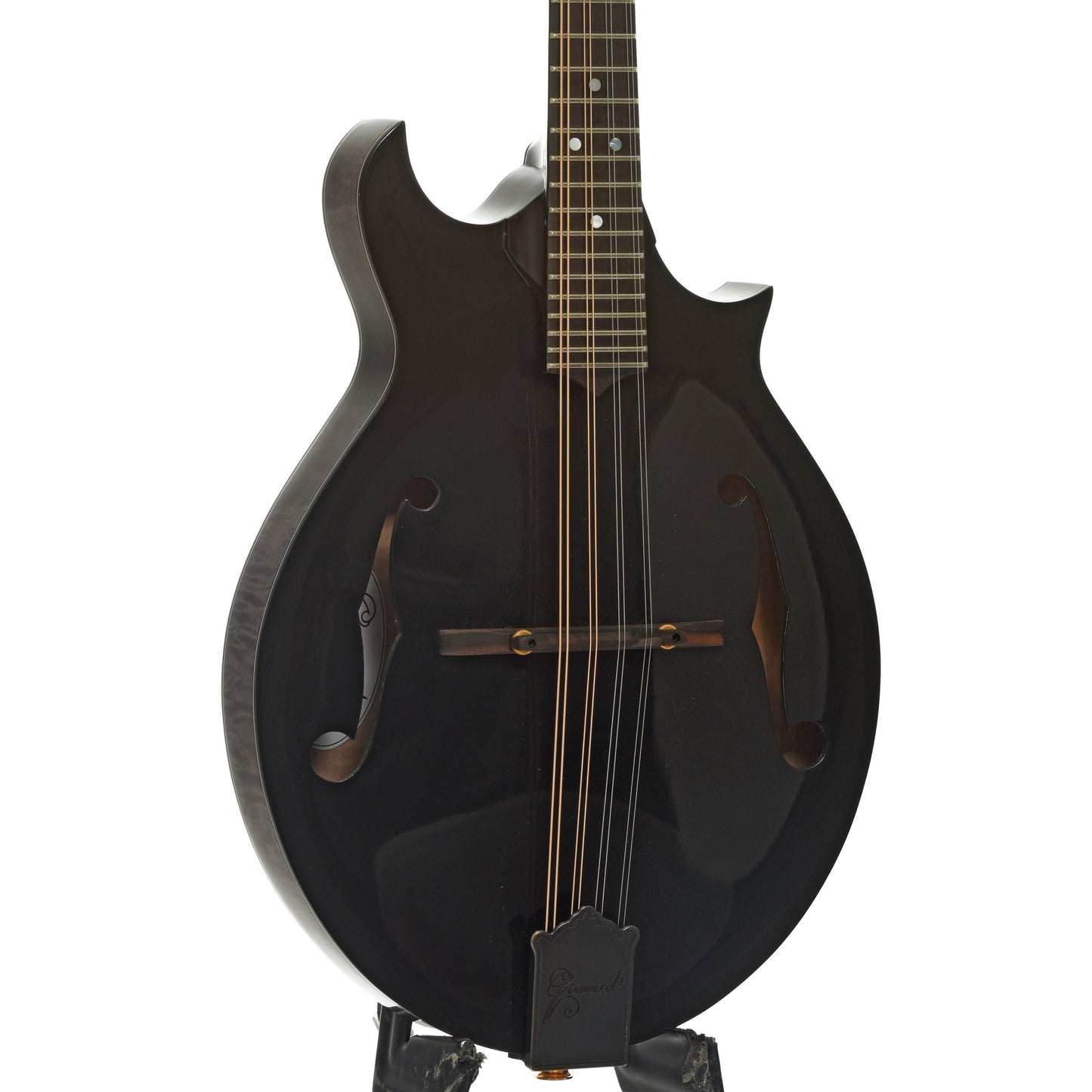 Front and side of Girouard Asymmetrical Two Point Mandolin
