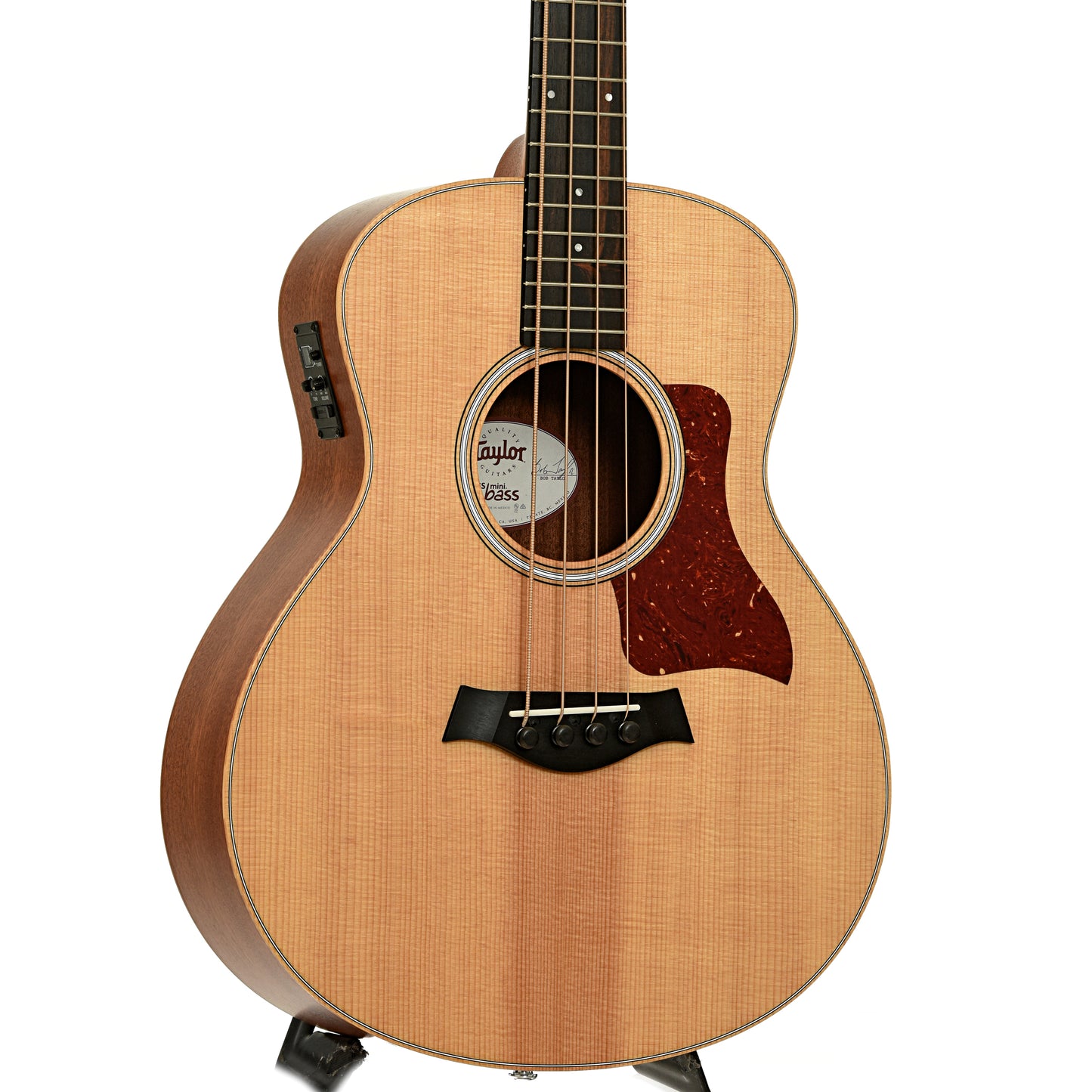 Front and side of Taylor GS Mini Acoustic-Electric Bass
