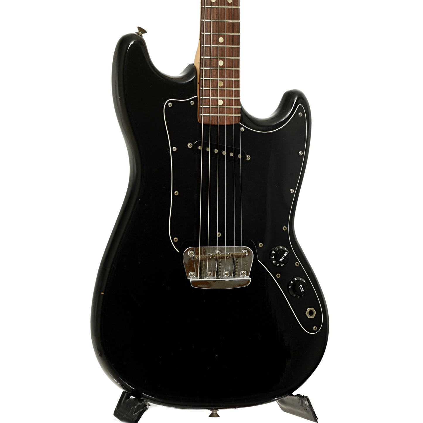 Front and side of Fender Musicmaster Electric Guitar 