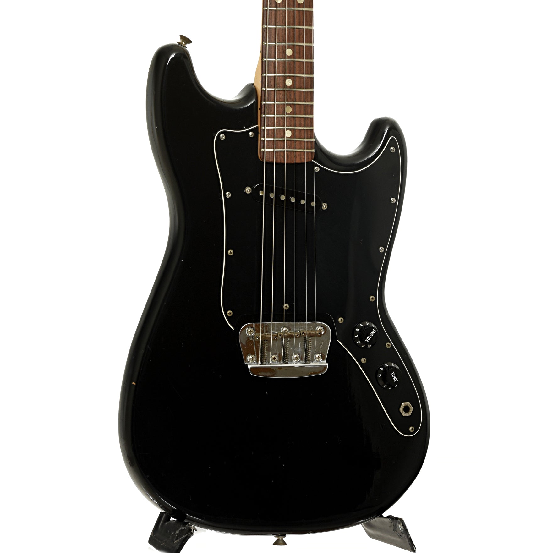 Front and side of Fender Musicmaster Electric Guitar 