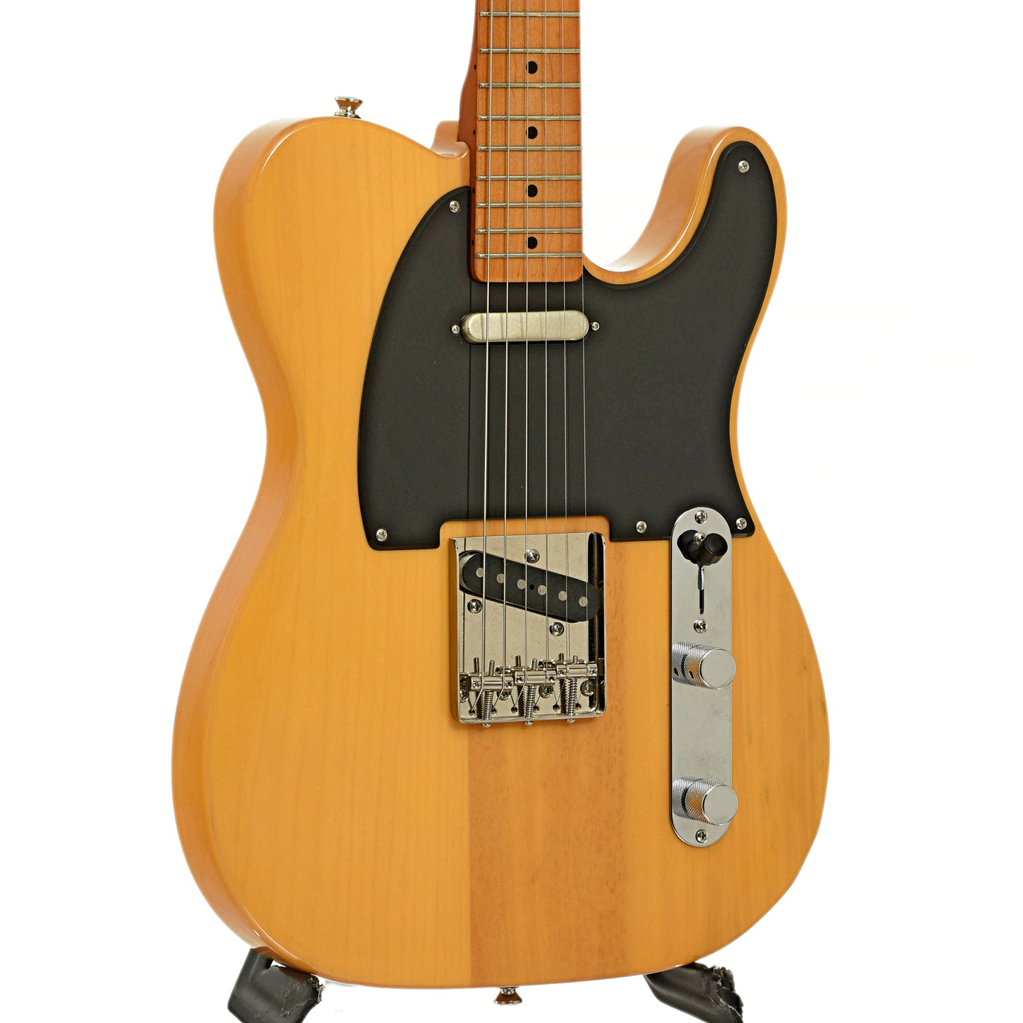 Front and side of Squier Classic Vibe 50 Telecaster Electric Guitar 