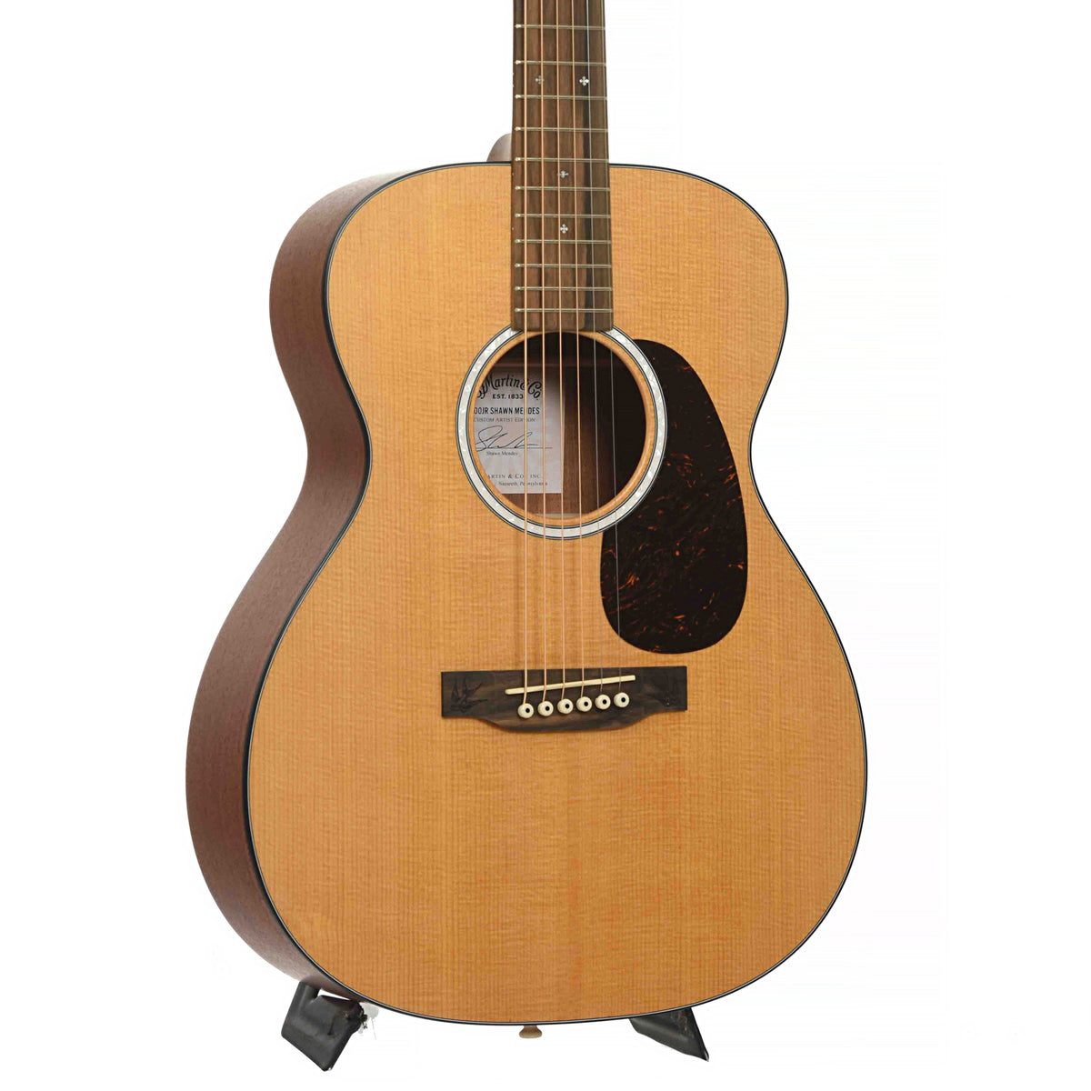 Front & Side of Martin 000JR-10E Shawn Mendes Acoustic-Electric Guitar