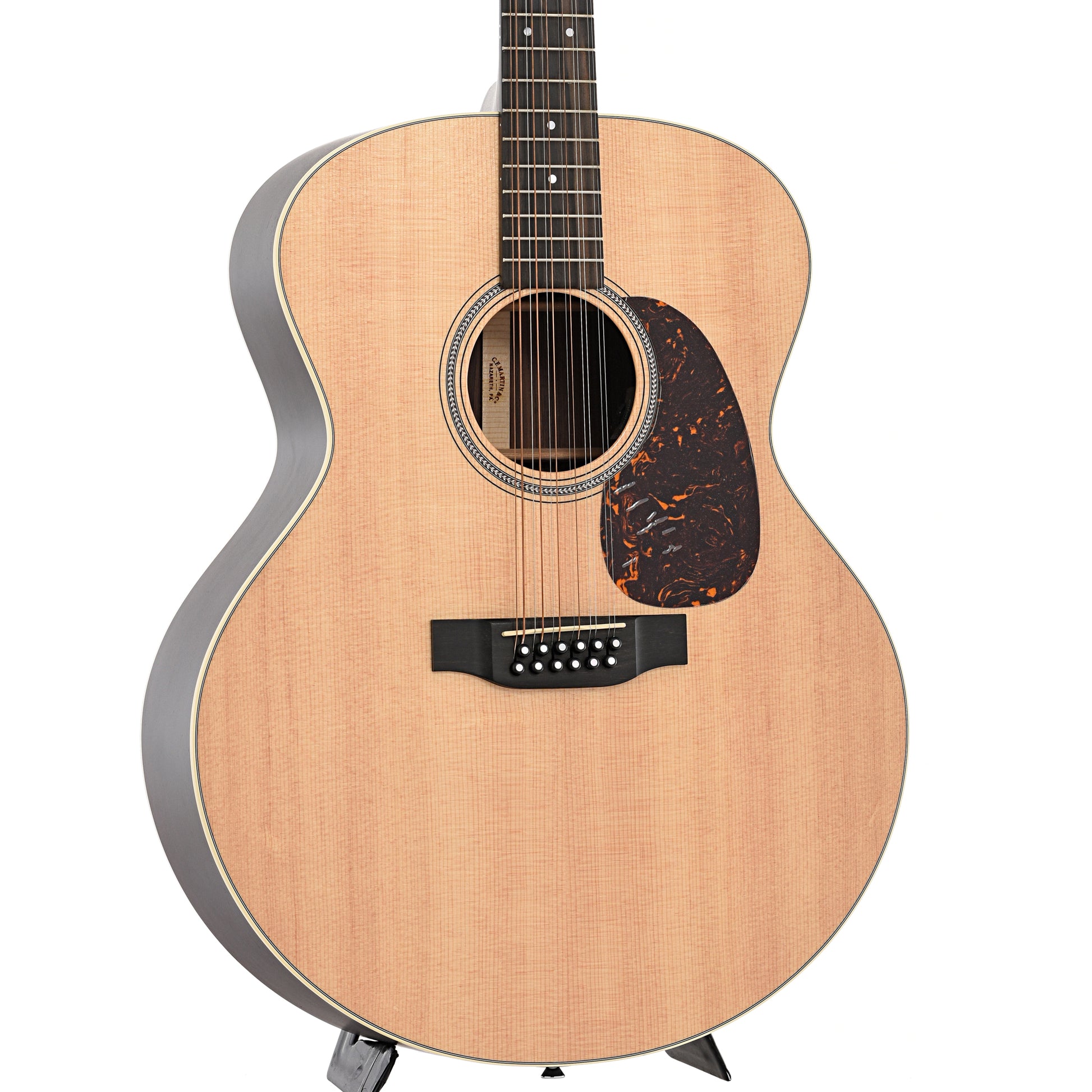 Front and side of Martin Grand J-16E Thin-Body 12-String Guitar