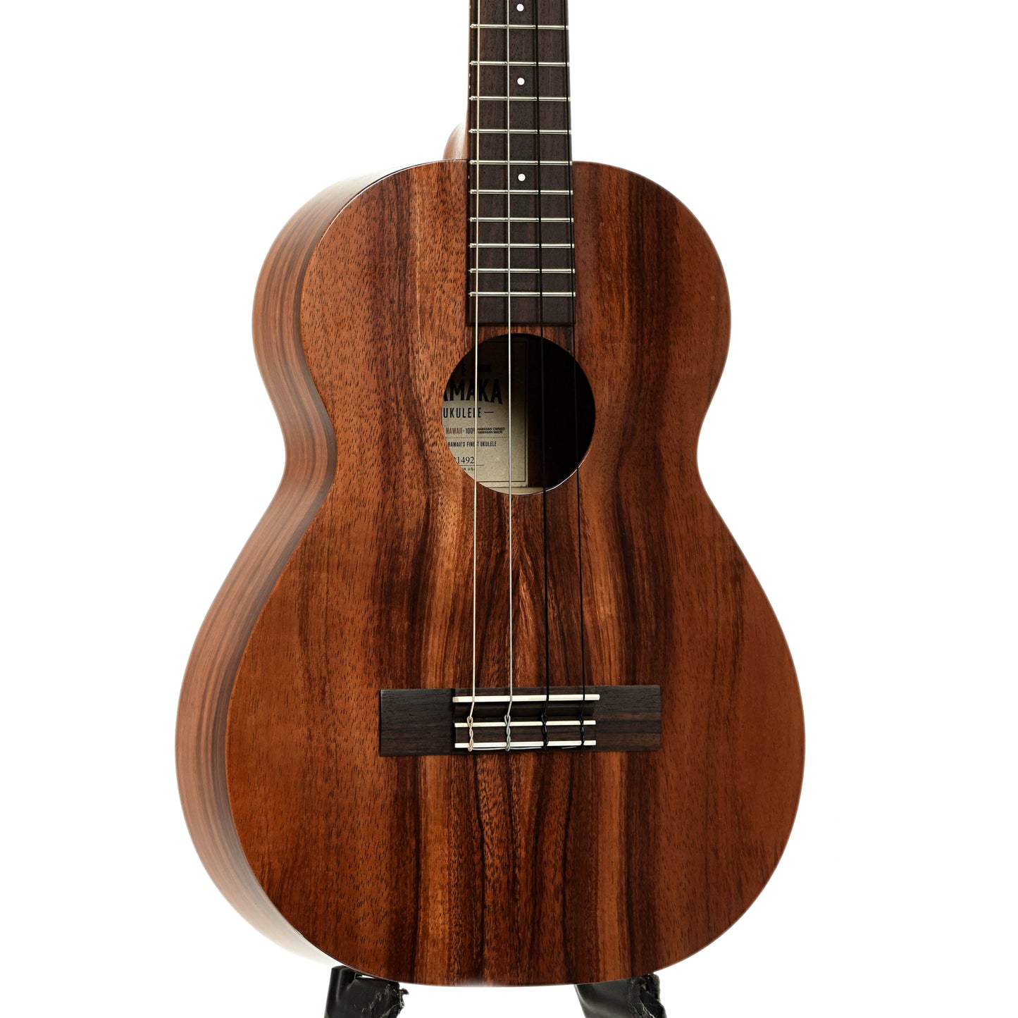 Front and side of Kamaka HF-4 Baritone Ukulele 